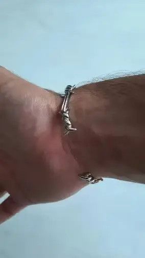 Other Silver Color Thorns Bangle Bracelet Size ONE SIZE - 3 Thumbnail