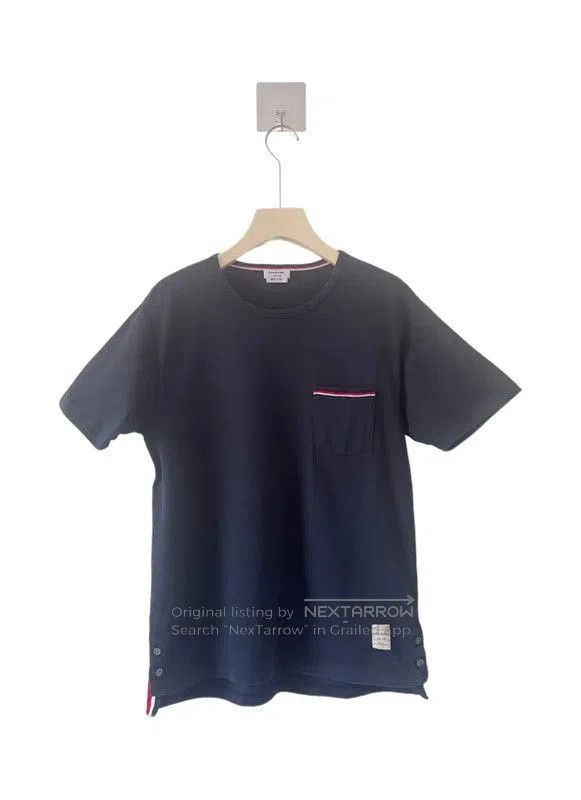 Thom Browne Thom Browne Embroidered Logo Short-Sleeve T-Shirt . Size US M / EU 48-50 / 2 - 1 Thumbnail