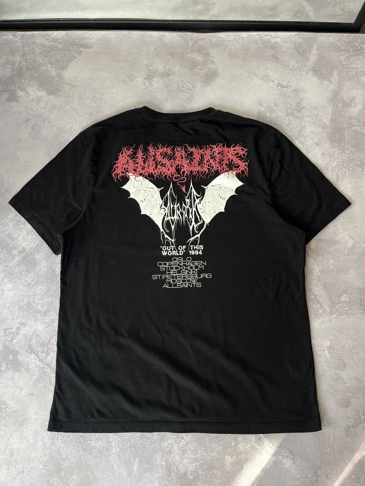 Allsaints Allsaints Aurocide S/S Crew Black t shirt men vintage Size US M / EU 48-50 / 2 - 1 Thumbnail