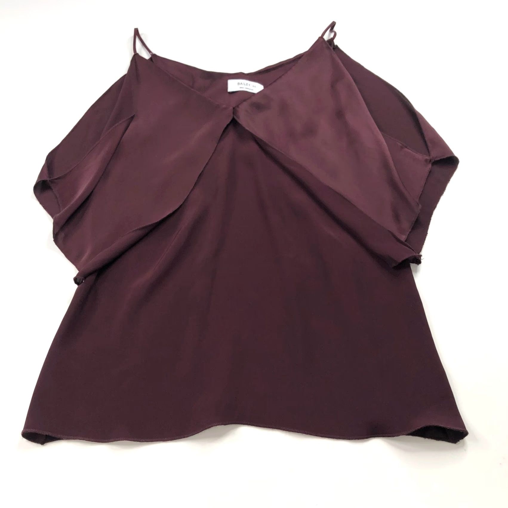 Bailey 44 Bailey 44 Blouse Shirt Womens MINT Red Layered Tiered Pullover Button V-Neck Size S / US 4 / IT 40 - 5 Thumbnail