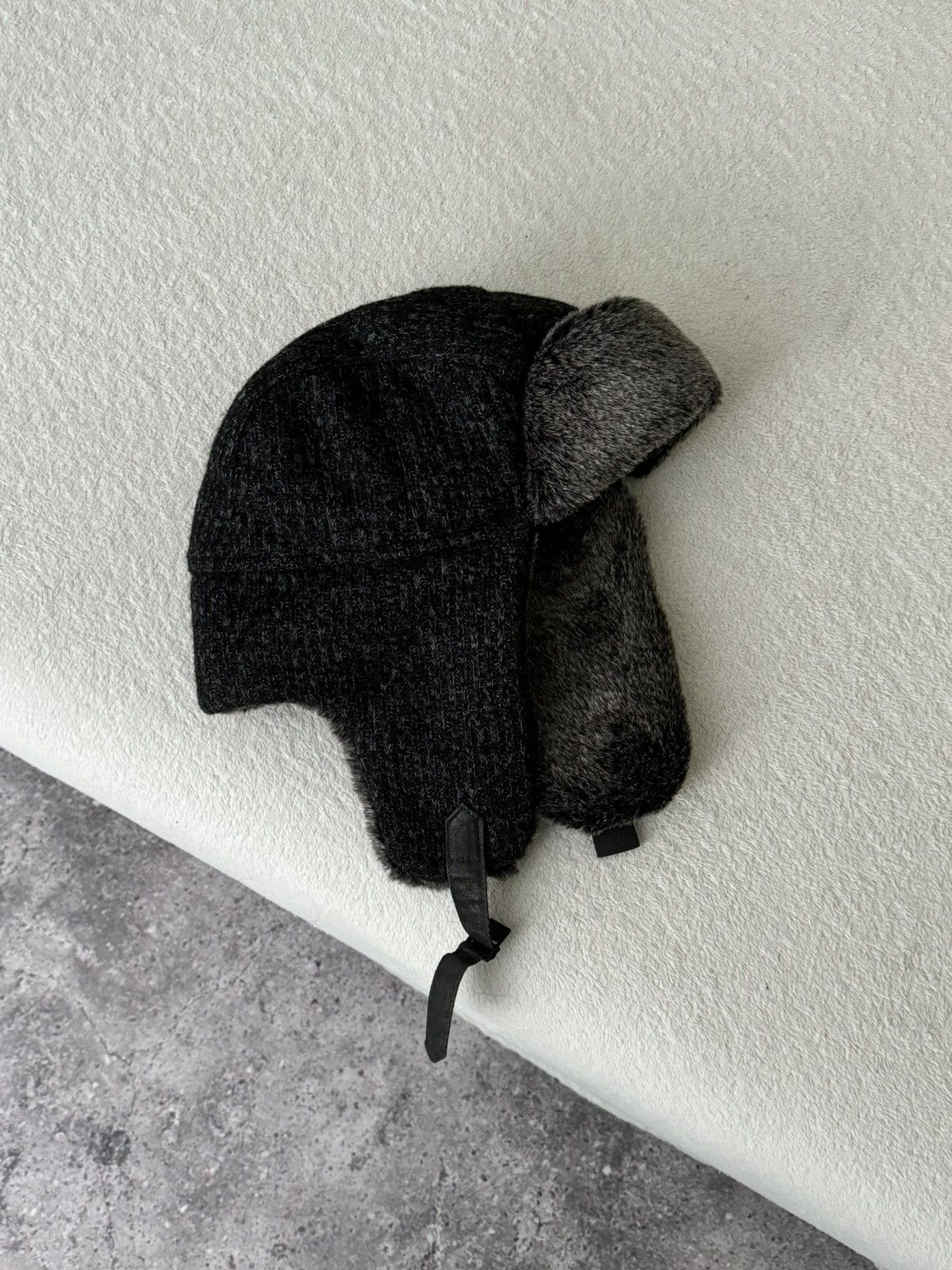 Japanese Brand Vintage Y2K fuzzy fur ushanka hat punk Japanese mohair Size ONE SIZE - 1 Thumbnail