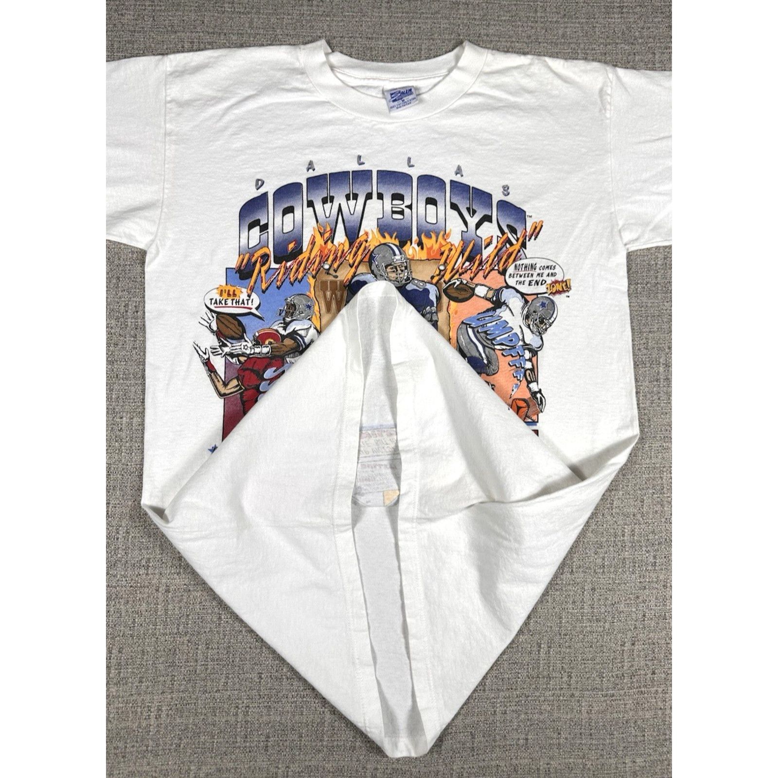 Salem Sportswear Salem Dallas Cowboys Aikman Triplets Comic Strip Sz M USA Size US M / EU 48-50 / 2 - 5 Thumbnail