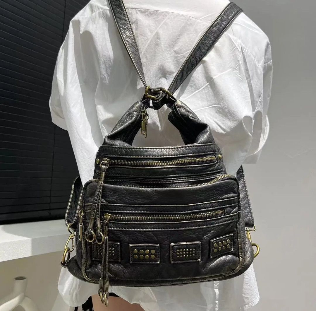 Japanese Brand Motorcycle Rock Punk Shoulder Bag Y2K Women Size ONE SIZE - 4 Thumbnail