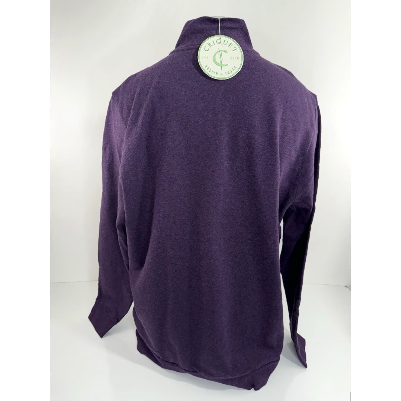 Vintage CRIQUET Austin - NEW w TAG - Fleece 1/4 Zip Pullover Mens 2XL Sweatshirt Jacket Purple Size US XXL / EU 58 / 5 - 3 Thumbnail