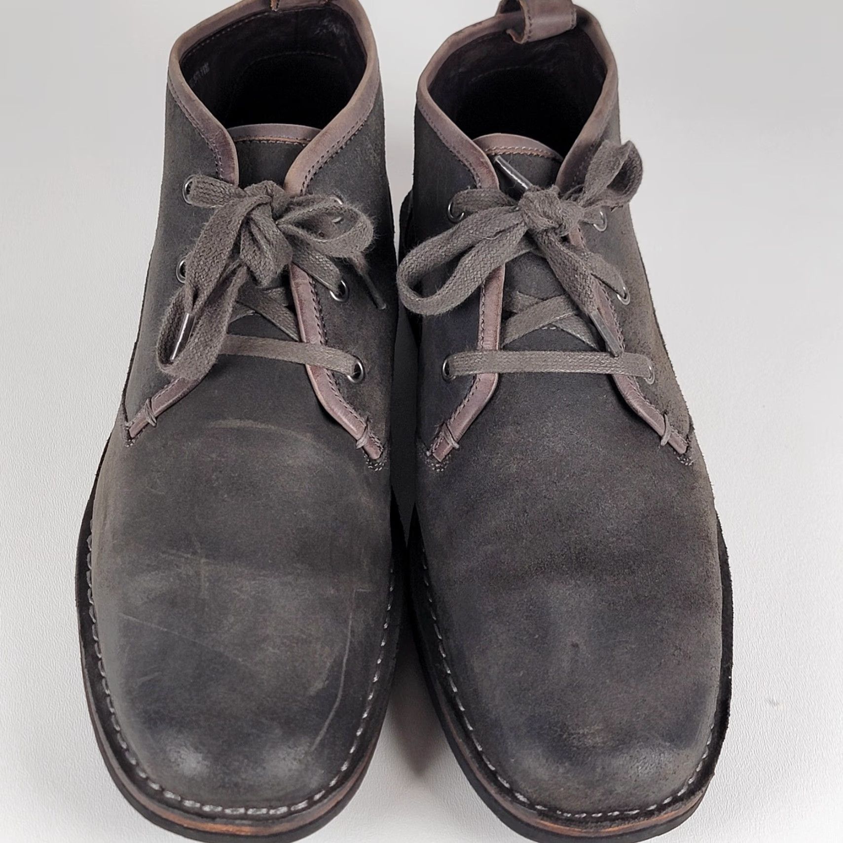 John Varvatos John Varvatos Star USA Hipster Chukka Boots Grey Leather Size 11 M Mens Size US 11 / EU 44 - 2 Thumbnail