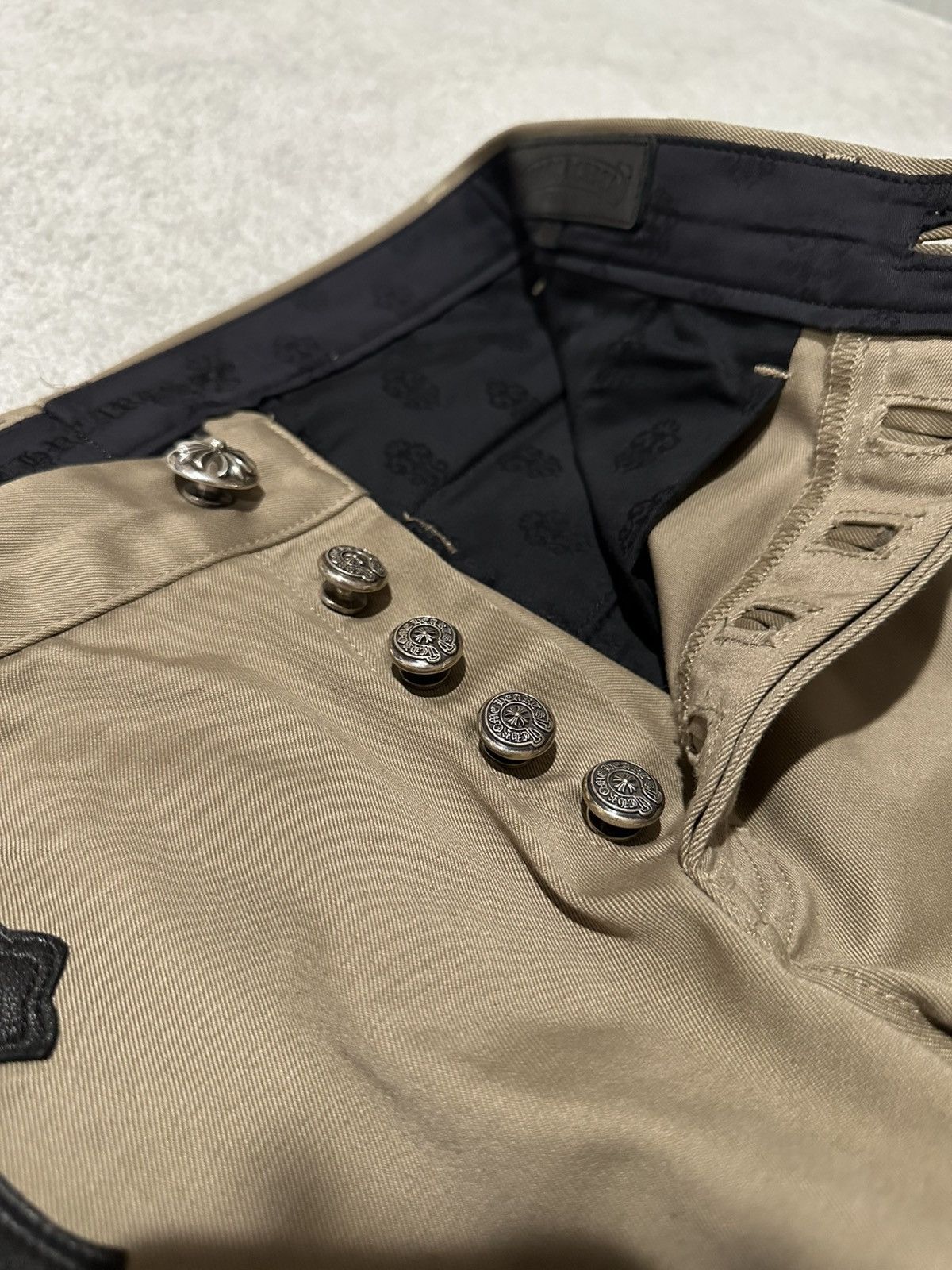 Chrome Hearts Chrome Hearts Tan Black Checkered Cross Patch Chinos Size US 34 / EU 50 - 7 Thumbnail