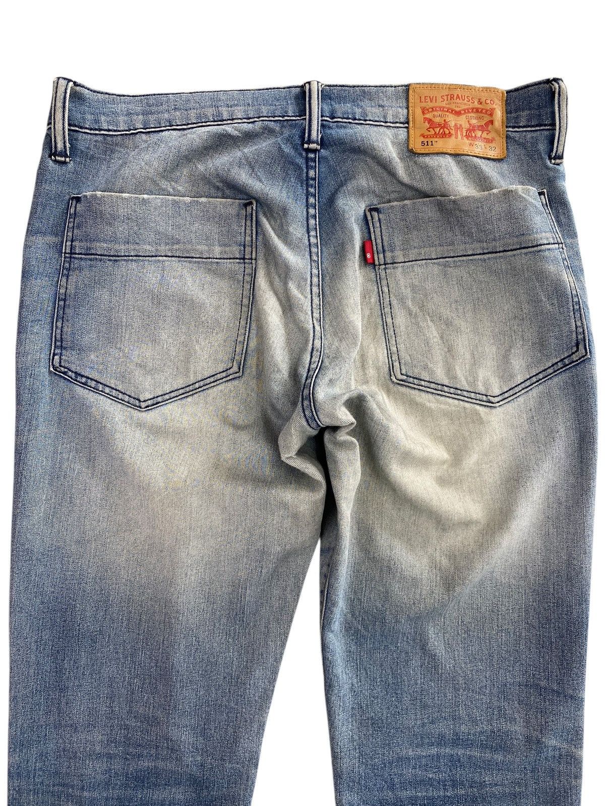 Levi's Levi’s Faded Blue Wash Style Ripped Jeans Size US 34 / EU 50 - 4 Thumbnail