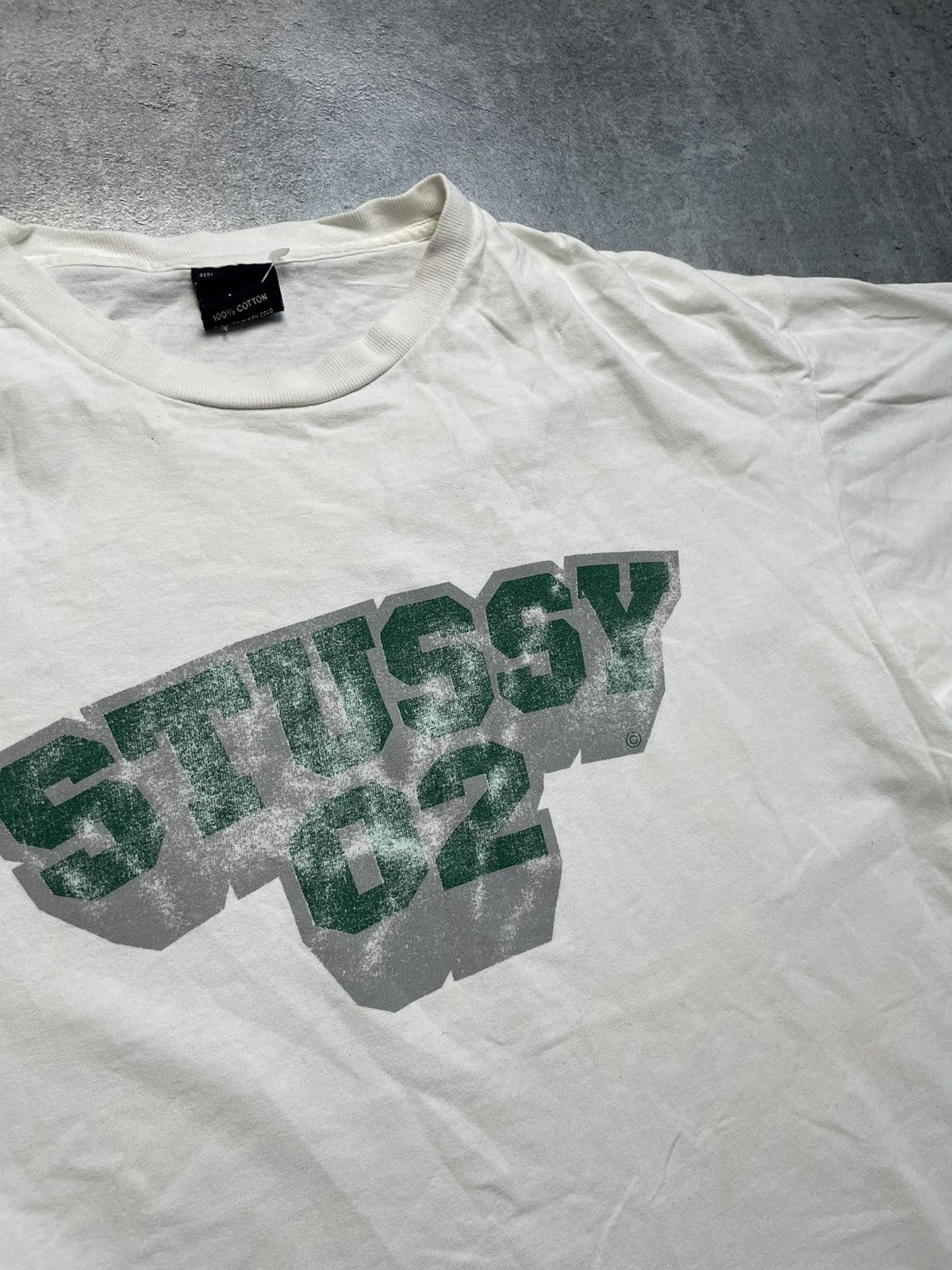 Japanese Brand × Stussy × Vintage Stussy white logo tee vintage retro single stitch oversize Size US XL / EU 56 / 4 - 5 Thumbnail