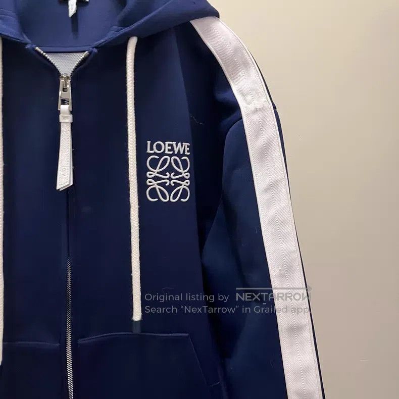 Loewe Loewe FW23 letter print zippered hooded long-sleeve sweate Size XS / US 0-2 / IT 36-38 - 2 Thumbnail
