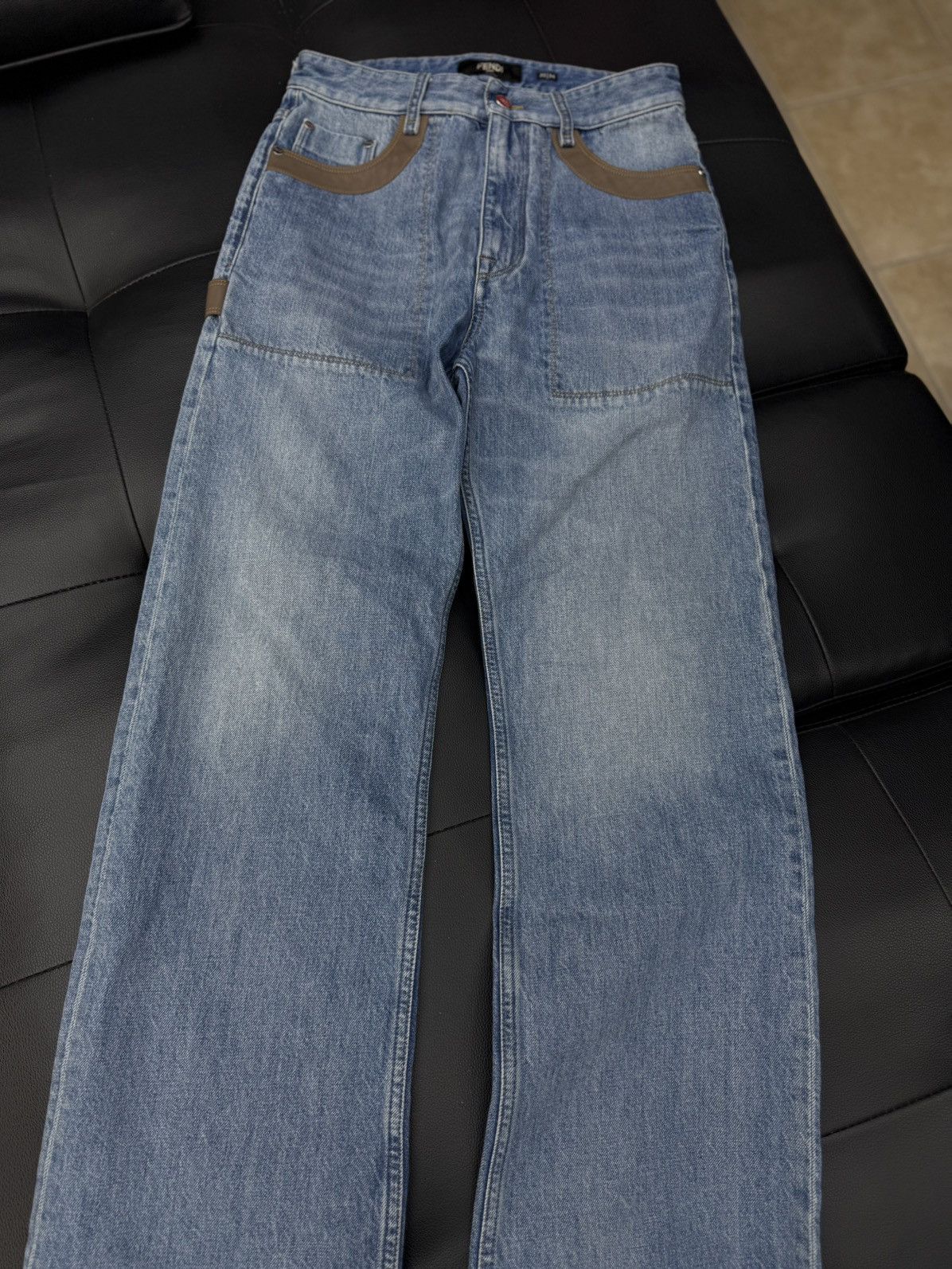Fendi Fendi Blue Jeans Leather Size 30/34 $1500 Retail Size US 30 / EU 46 - 9 Thumbnail