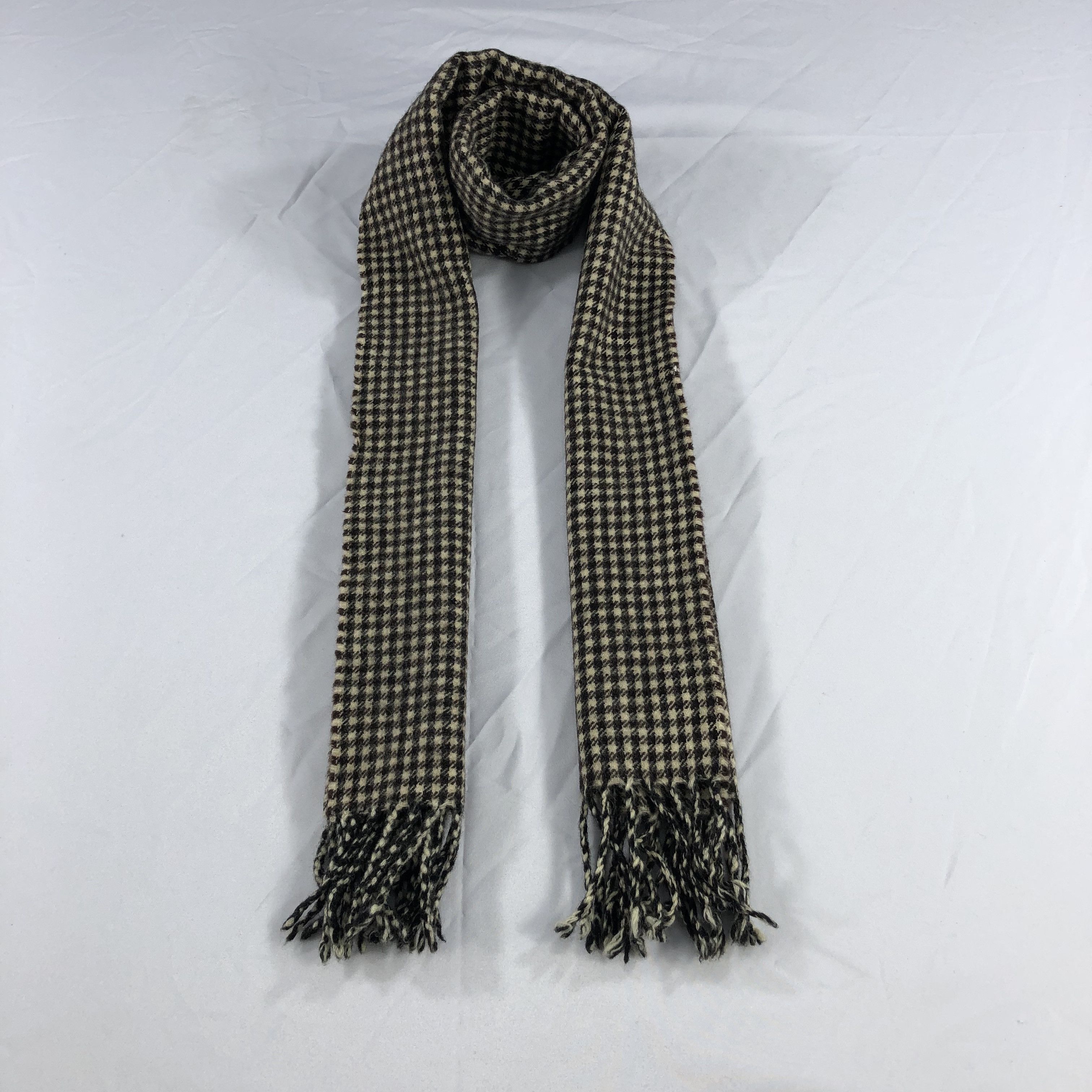 Paul Smith Paul Smith Houndstooth Wool Scarf Muffler V1044 Size ONE SIZE - 1 Thumbnail