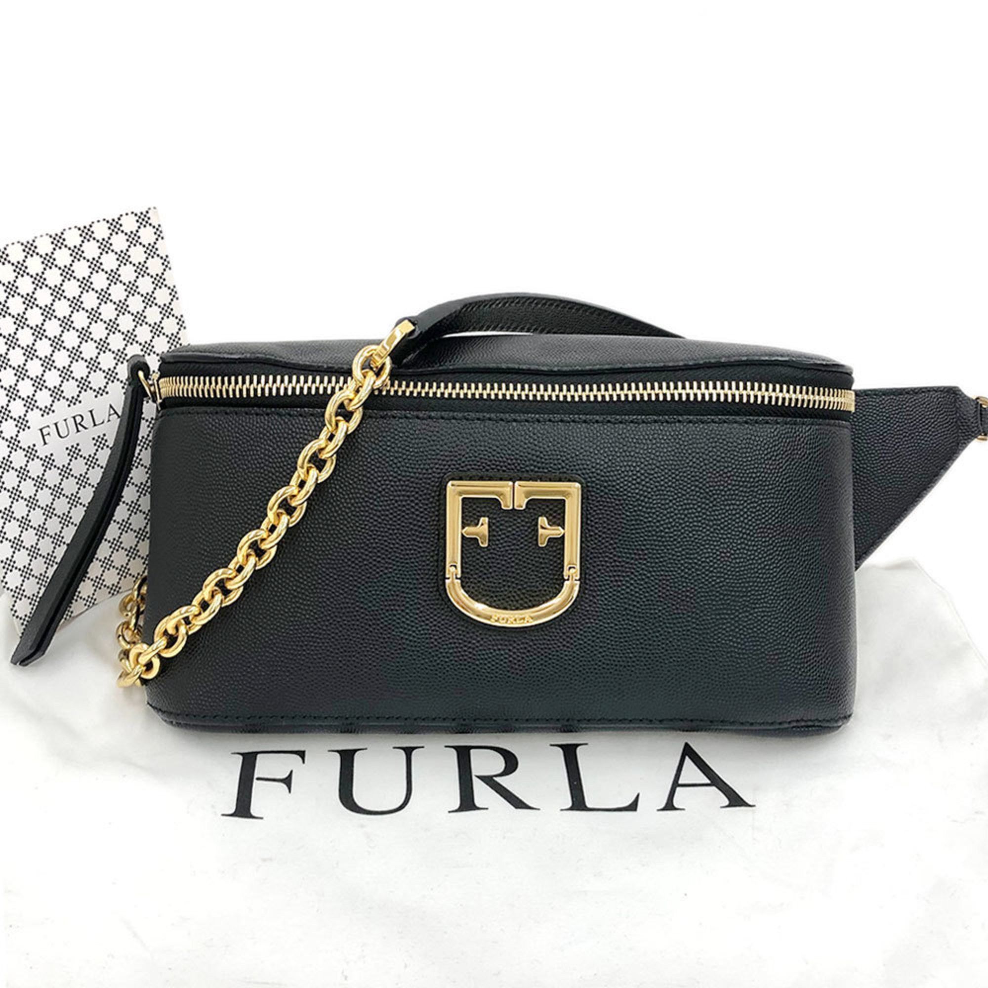 Furla FURLA Body bag Shoulder Leather Black Size ONE SIZE - 1 Thumbnail