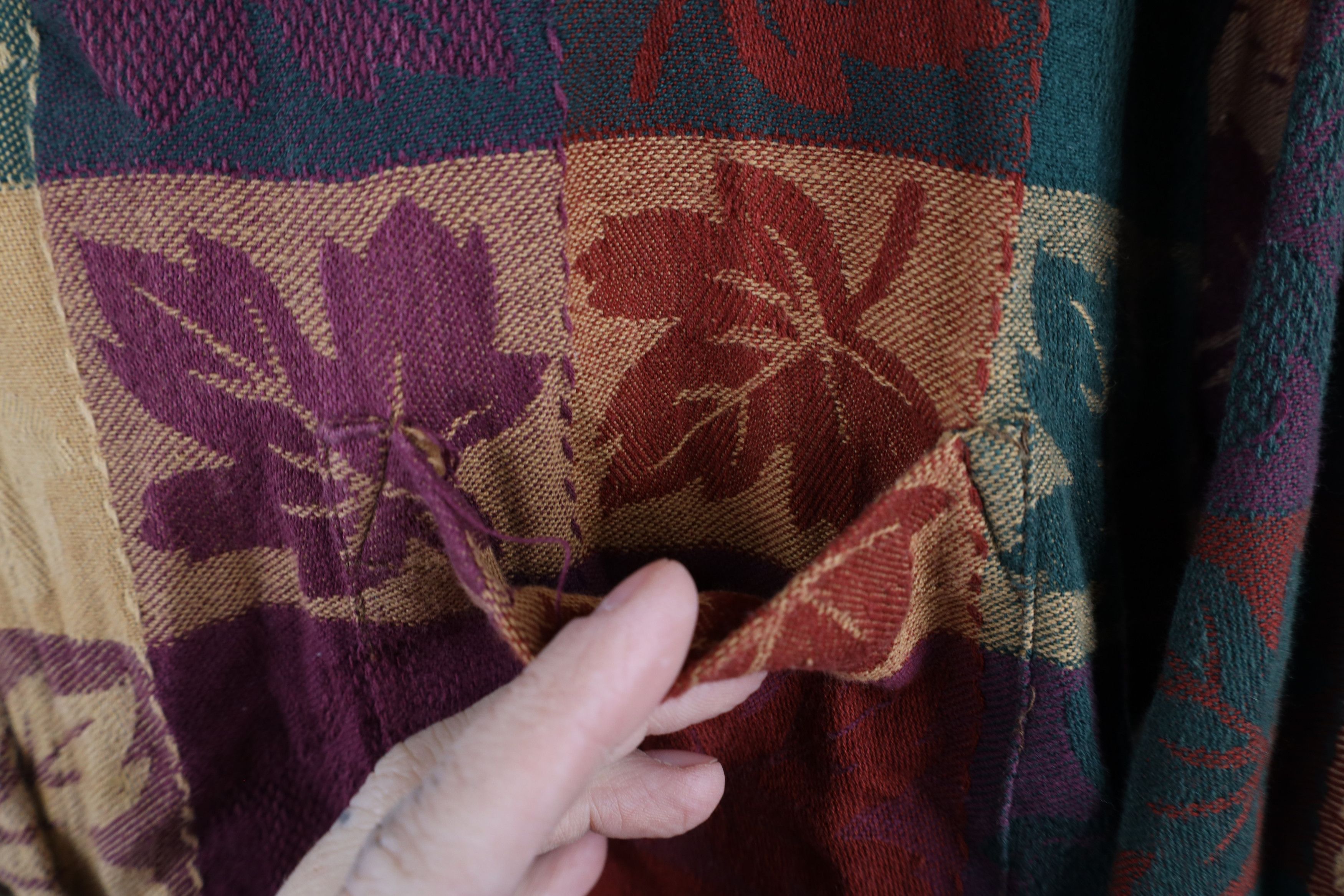 Vintage Vintage 90s Streetwear Checkered Nature Leaf Button Shirt Size XL / US 12-14 / IT 48-50 - 4 Thumbnail