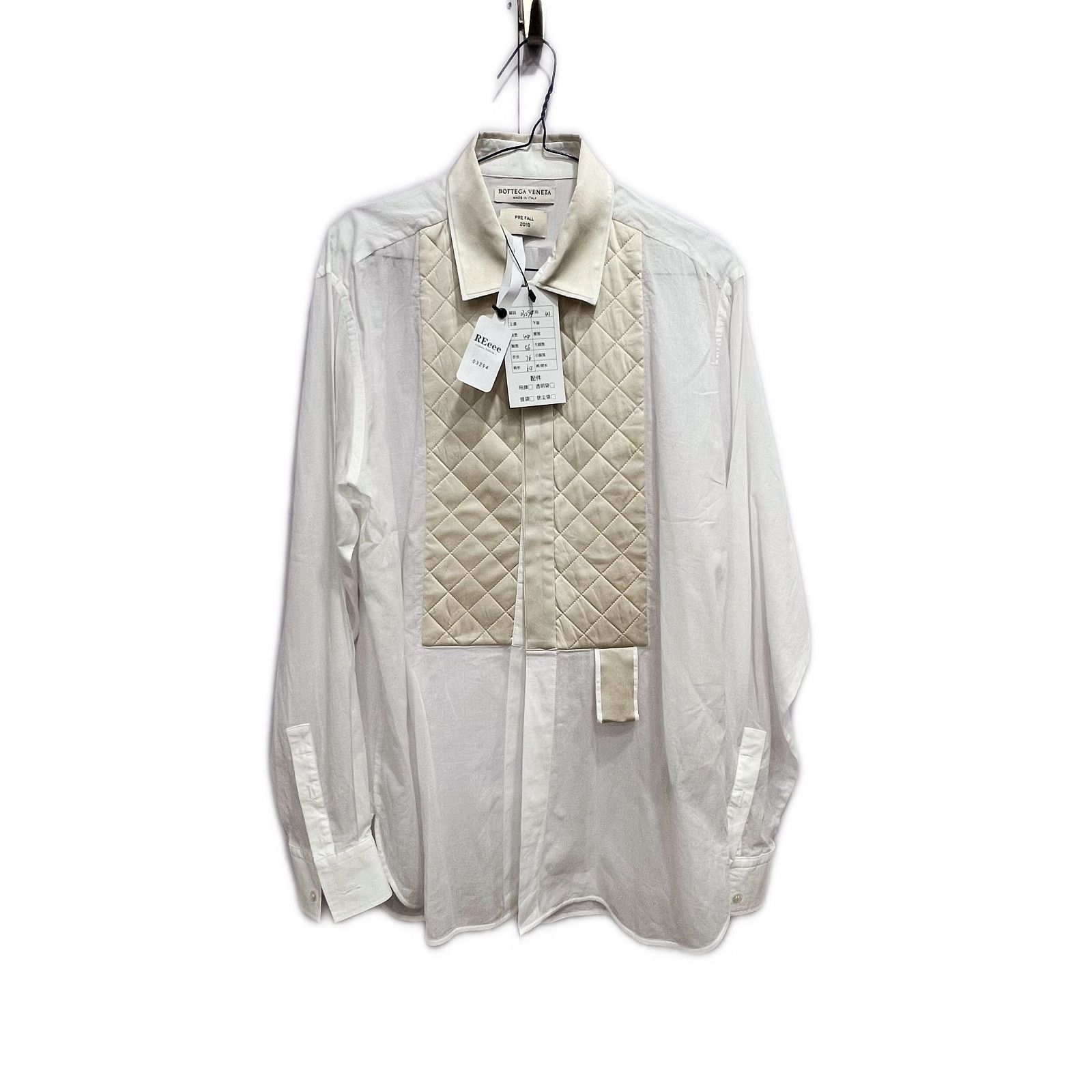 Bottega Veneta Bottega Veneta Quilted Bib Button-Up Shirt US S Size US S / EU 44-46 / 1 - 1 Thumbnail