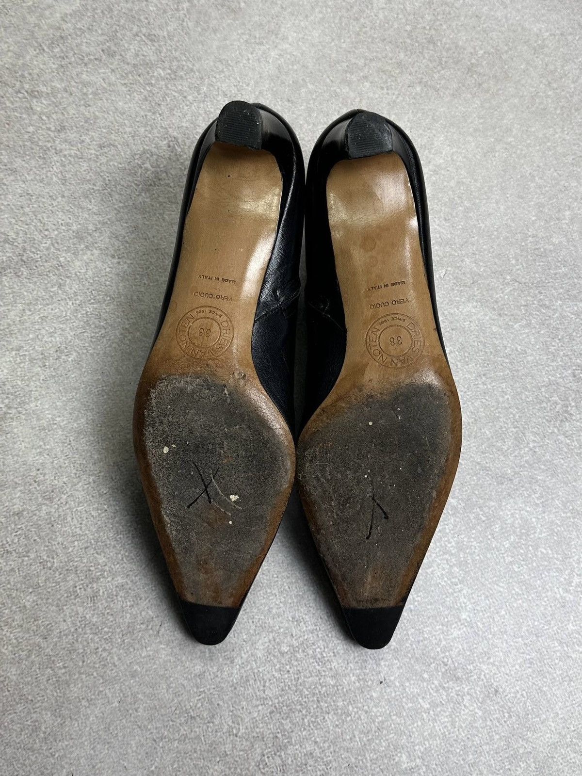 Dries Van Noten Vintage Dries Van Noten Ancle Heel Leather Spike Boots 38 Size US 8 / IT 38 - 6 Thumbnail