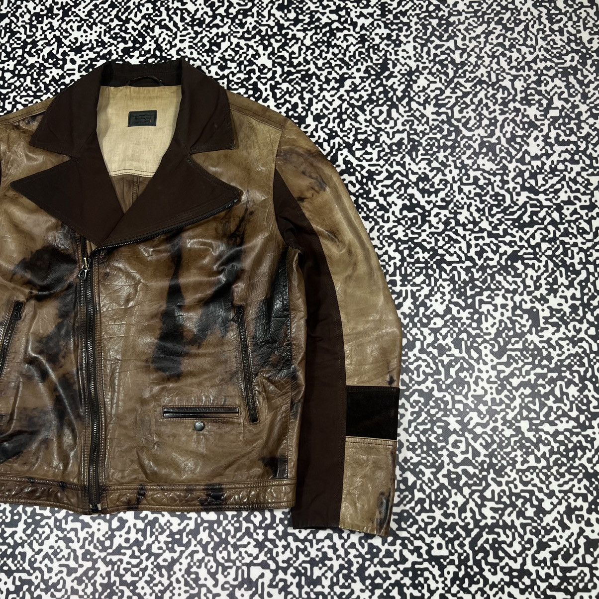 Hugo Boss HUGO BOSS Calfskin Leather Handcrafted Biker Jacket Rare Size US L / EU 52-54 / 3 - 3 Thumbnail