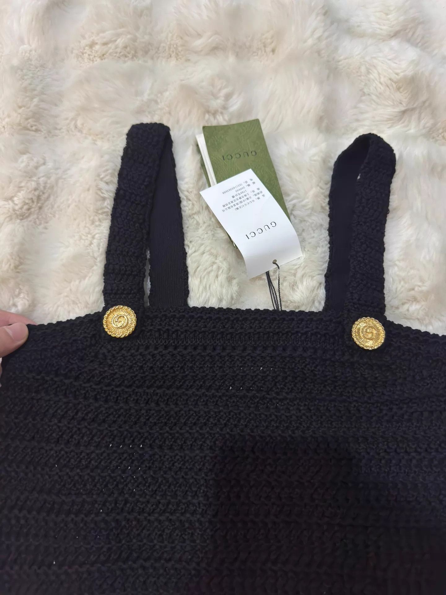 Gucci GUCCI Knit Camisole Black Gold Buckle S New w/ Tags Size S / US 4 / IT 40 - 4 Thumbnail