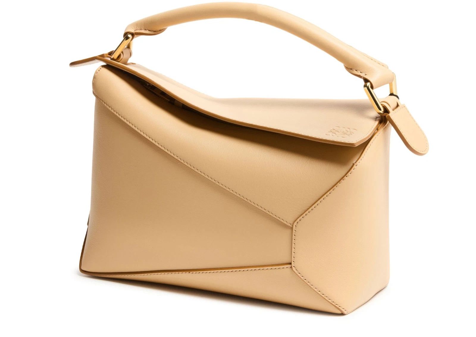 Loewe LOEWE Puzzle Small Edge Silk Beige Leather Handbag Size ONE SIZE - 1 Thumbnail