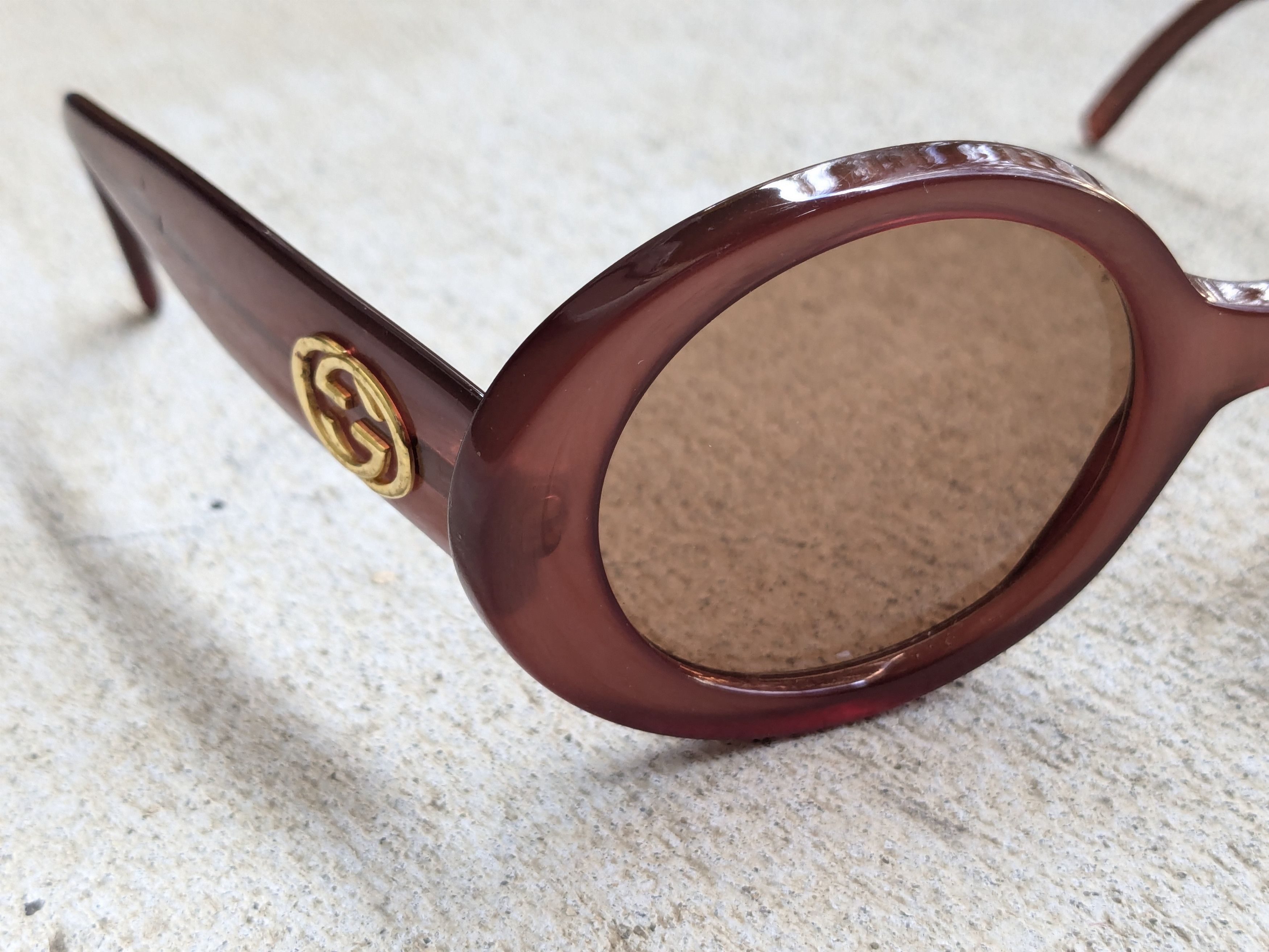 Gucci Gucci Sunglasses GG2410/S Pink Brown Round Womens Size ONE SIZE - 5 Thumbnail