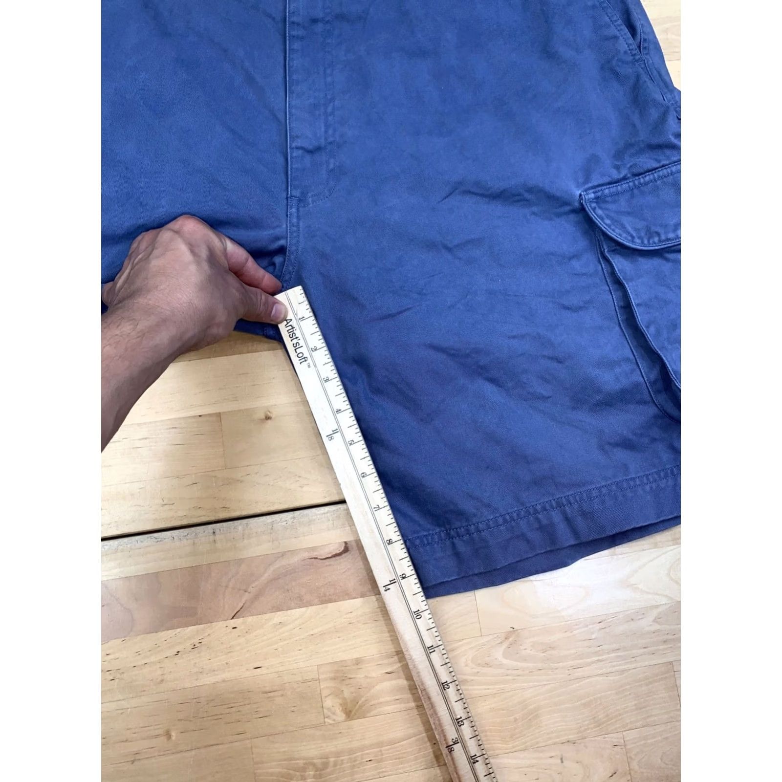 Polo Ralph Lauren VINTAGE Polo Ralph Lauren Cargo Shorts Men 40 Blue Cotton 13324 Size US L / EU 52-54 / 3 - 6 Thumbnail