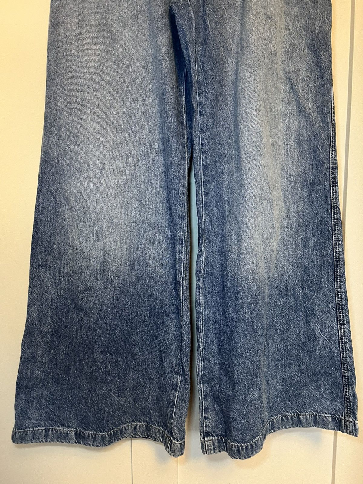 Garage Garage baggy wide leg flared blue jeans Size 27" / US 4 / IT 40 - 4 Thumbnail