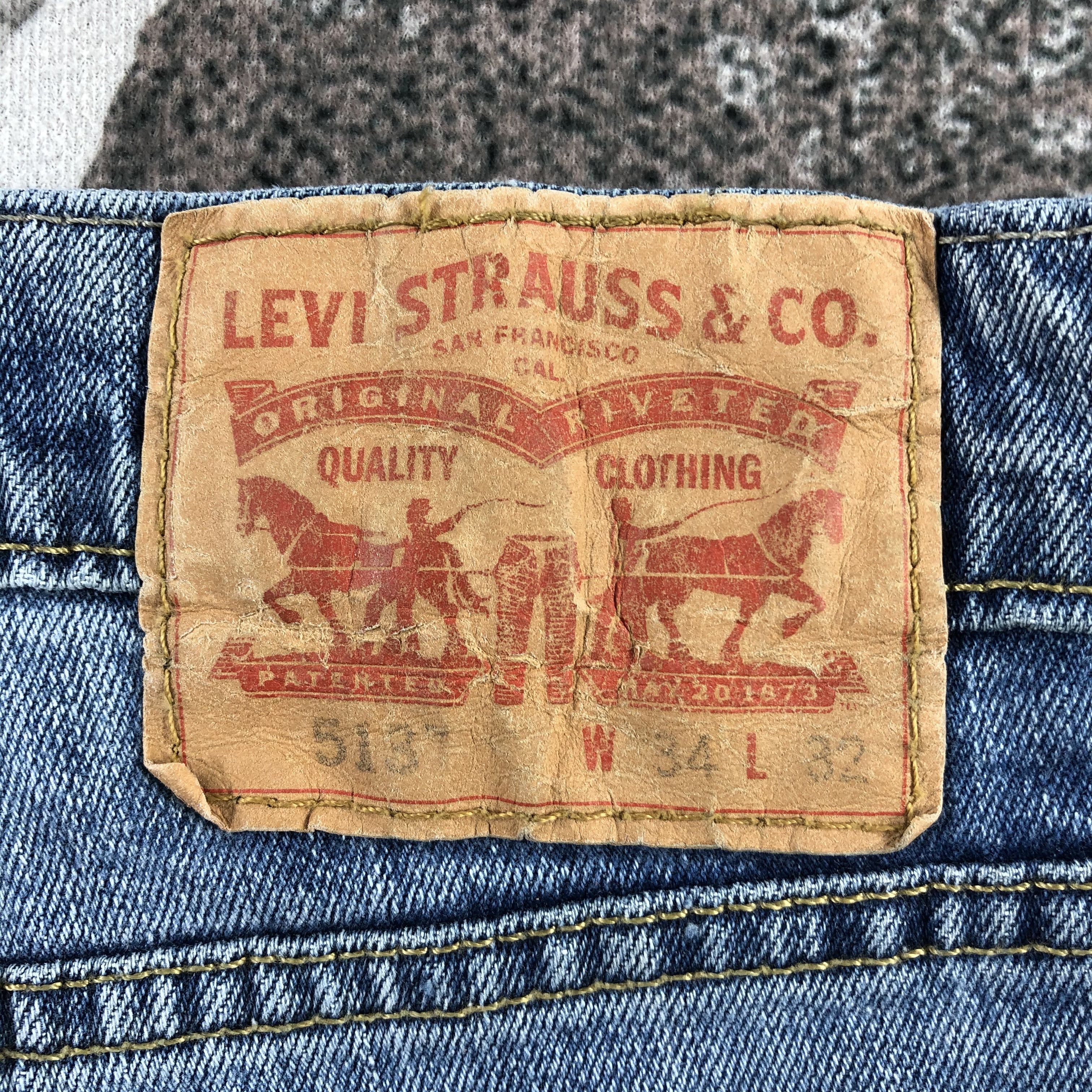Levi's Vintage Levis 513 Jeans Medium Blue Denim KJ1378 Size US 34 / EU 50 - 5 Thumbnail