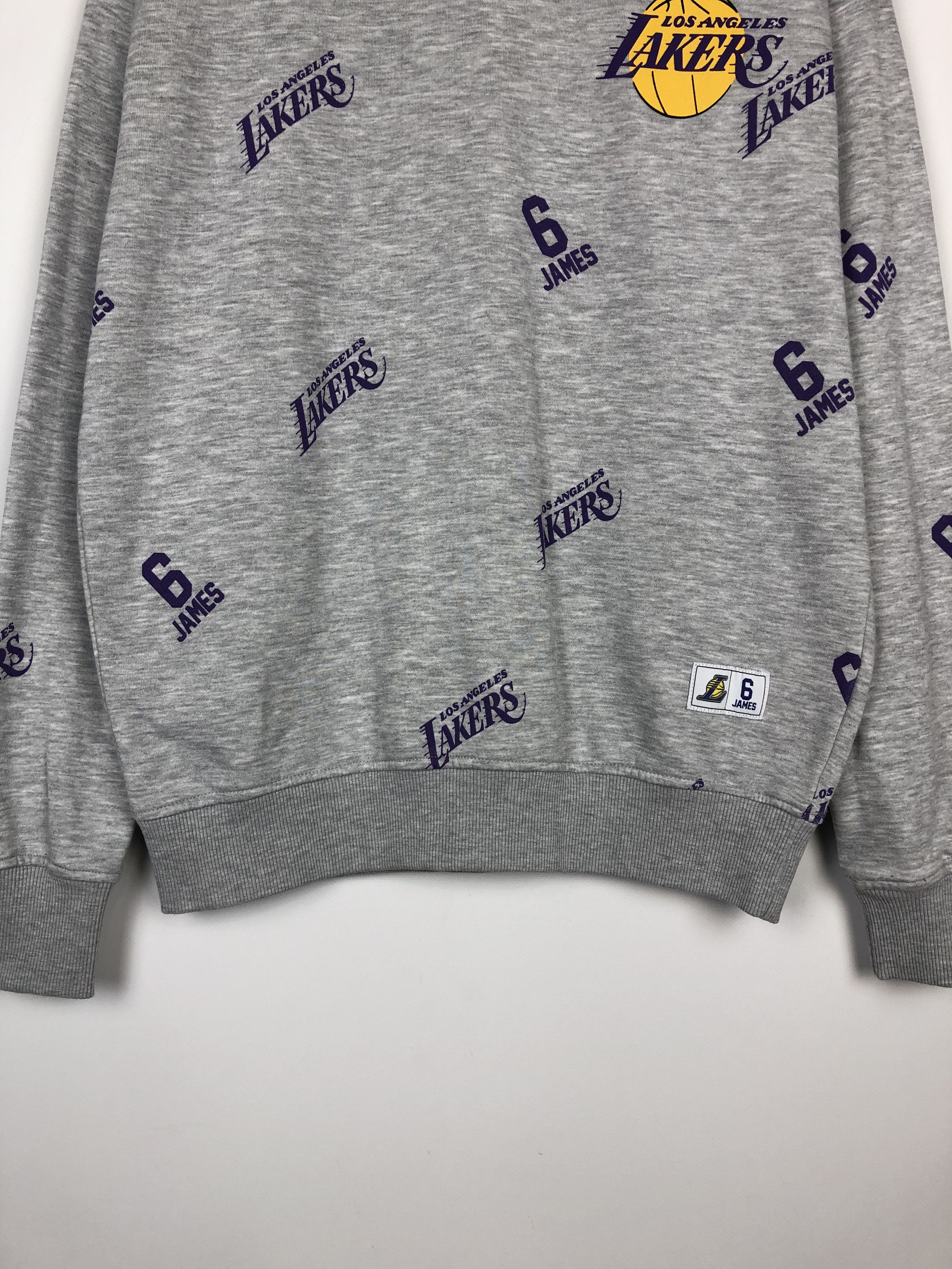 NBA NBA Los Angeles Laker Sweatshirt Crewneck Gray size S Size US S / EU 44-46 / 1 - 3 Thumbnail
