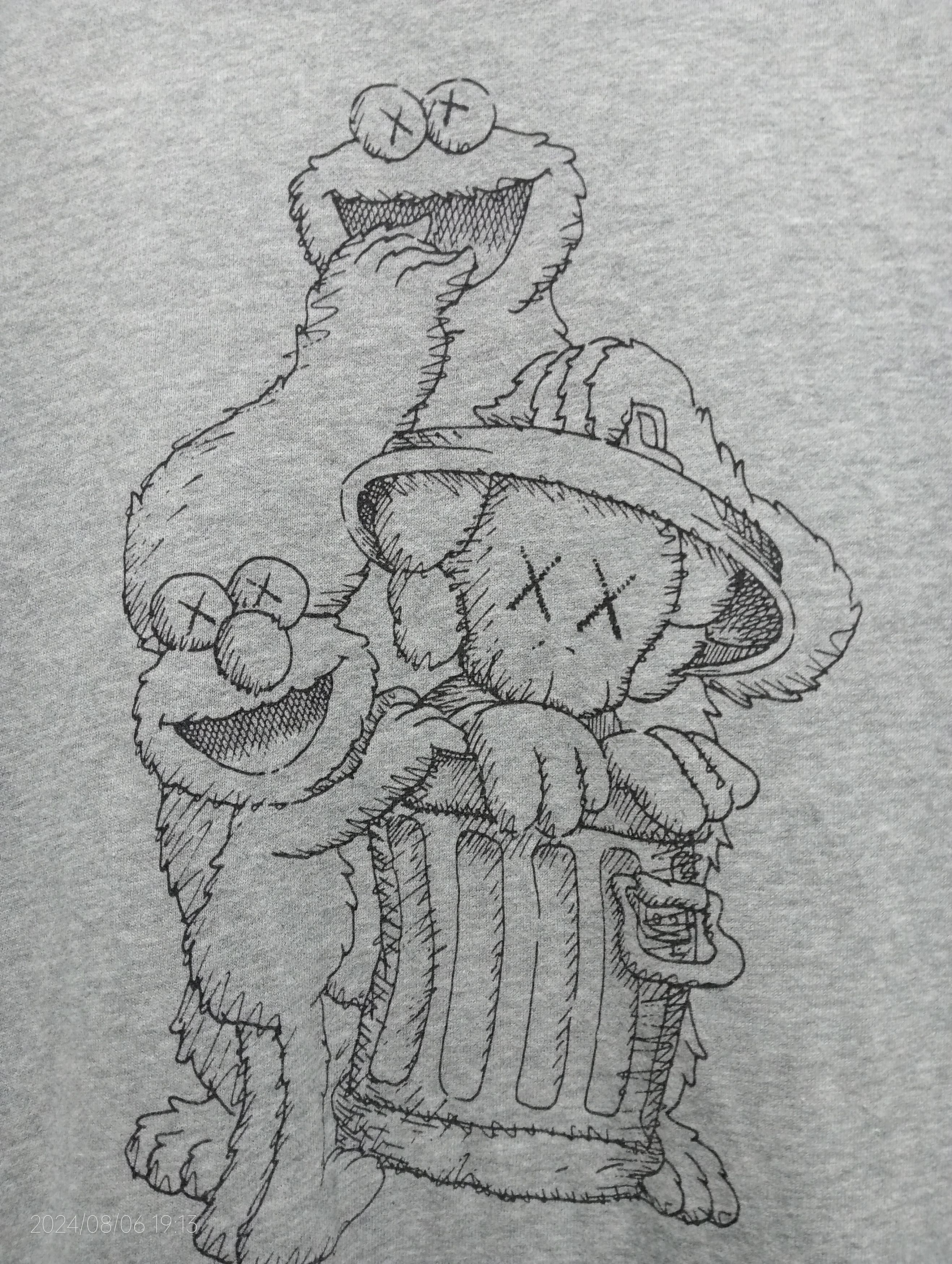 Kaws KAWS X Sesame Street Super Size Crewneck Sweatshirt Size US XXL / EU 58 / 5 - 7 Thumbnail