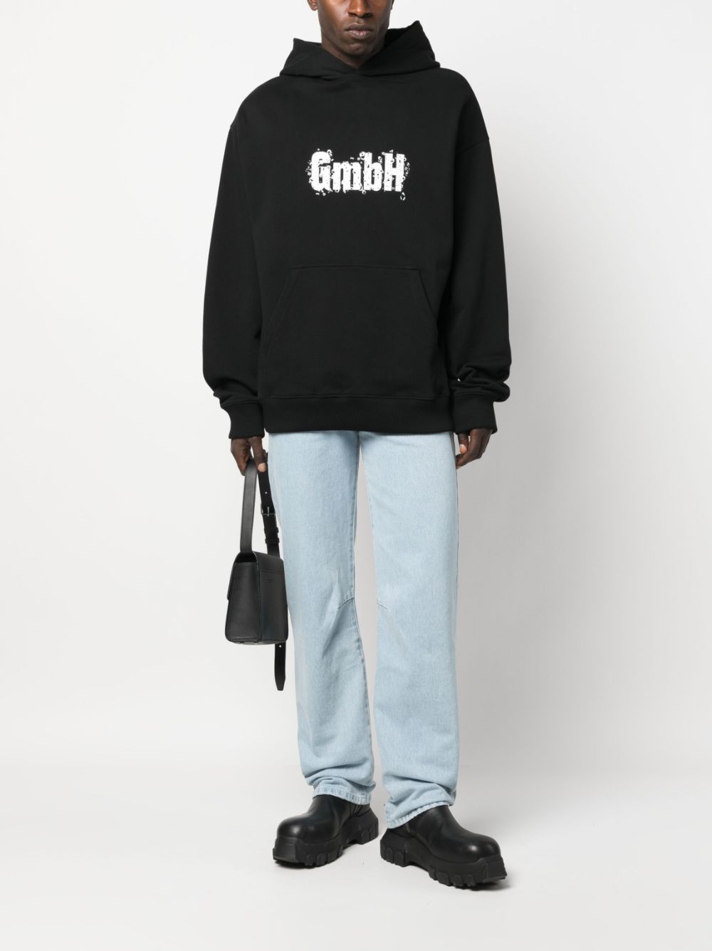 GmbH o1mle1124 Abba Screenprint Hoodie in Black Size US M / EU 48-50 / 2 - 2 Thumbnail