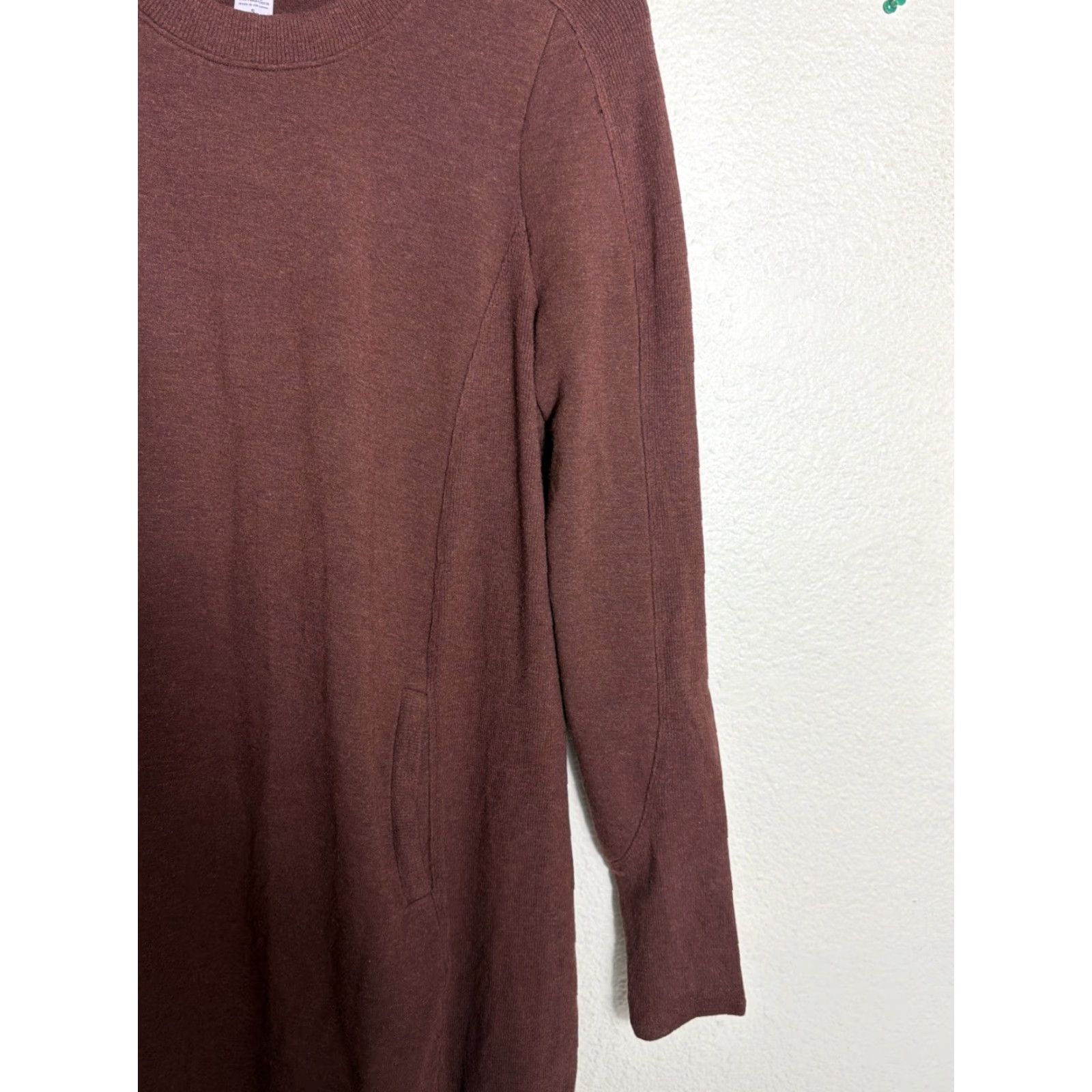 Athleta Athleta Balance Sweater Dress Casual Shift Pockets Brown Women Small Size S / US 4 / IT 40 - 3 Thumbnail