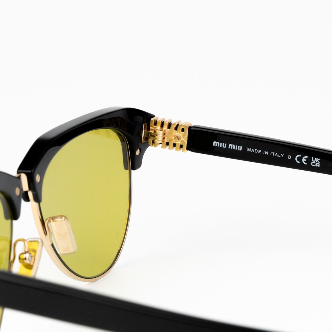 Miu Miu NEW Miu Miu MU09ZS 1AB07O RUNWAY Unisex Sunglasses Size ONE SIZE - 7 Thumbnail