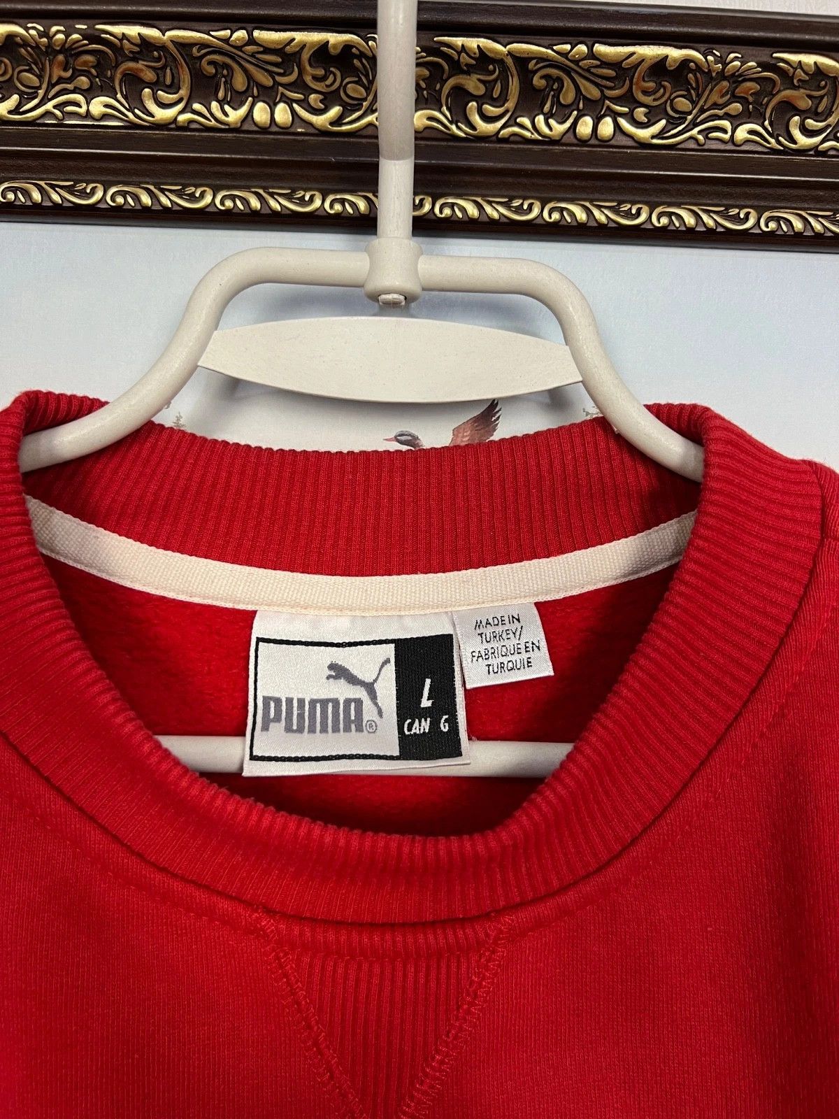 Puma Vintage 90's Puma Red Sweatshirt Big Logo Mens Crewneck Rare Size US L / EU 52-54 / 3 - 4 Thumbnail