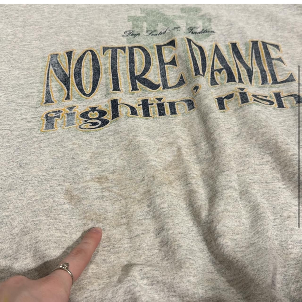 Vintage Vintage Notre Dame Crewneck Size US L / EU 52-54 / 3 - 3 Thumbnail
