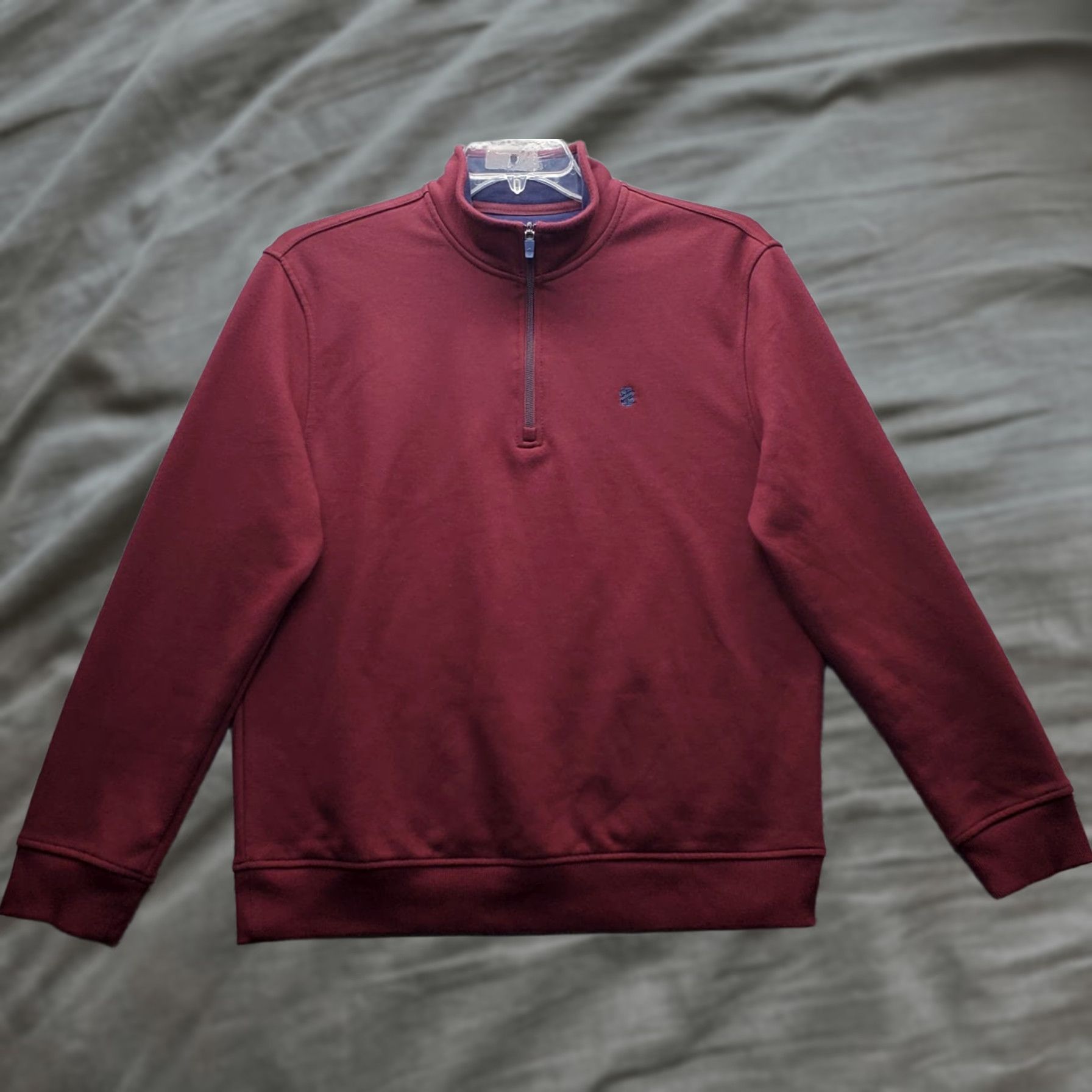 Izod IZOD Golf Sweatshirt Mens M Dark Red Stretch 1/4 Zip EUC Size US M / EU 48-50 / 2 - 1 Thumbnail
