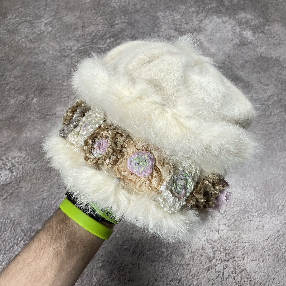 Vintage Vintage 90s Mohair Faux Fur Ushanka Beanie Alt Goth Boxy OS Size ONE SIZE - 2 Thumbnail