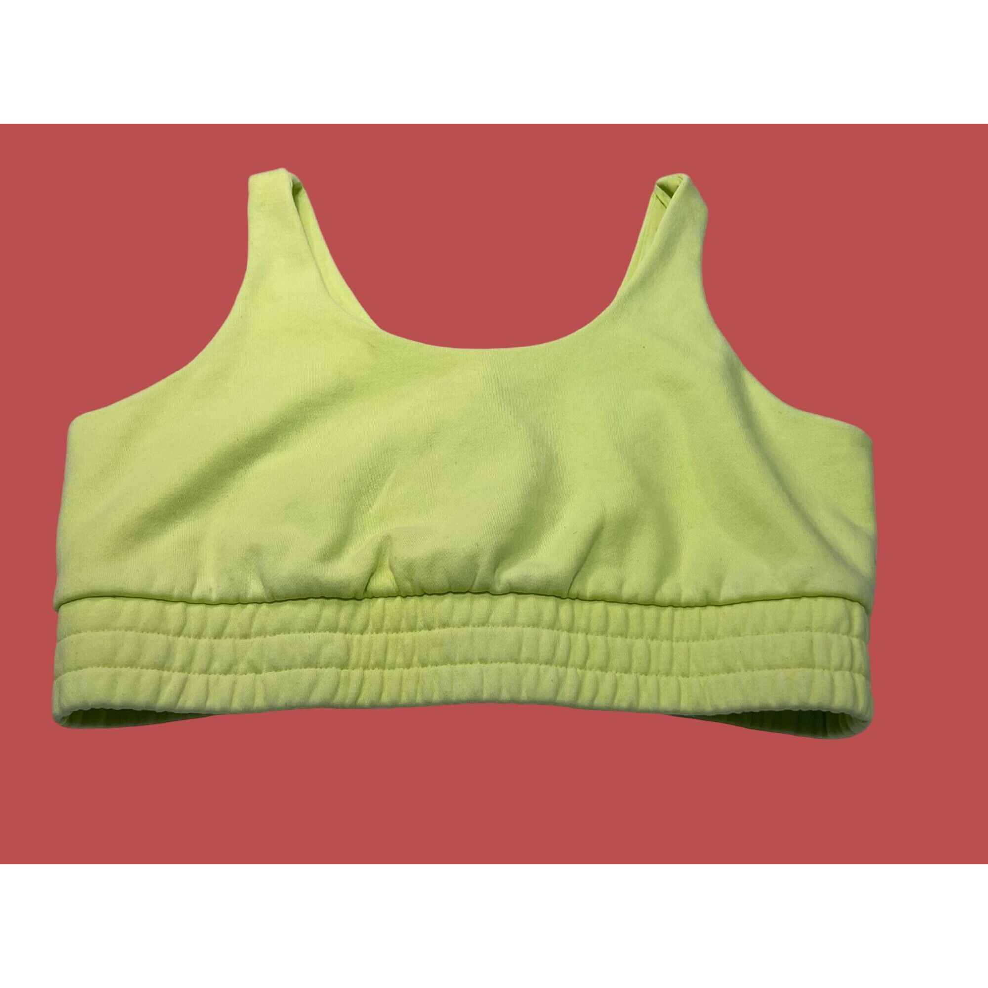 Other Wild Fable - Women's Light Support Sports Bra - Lemon Yellow Size ONE SIZE - 1 Thumbnail