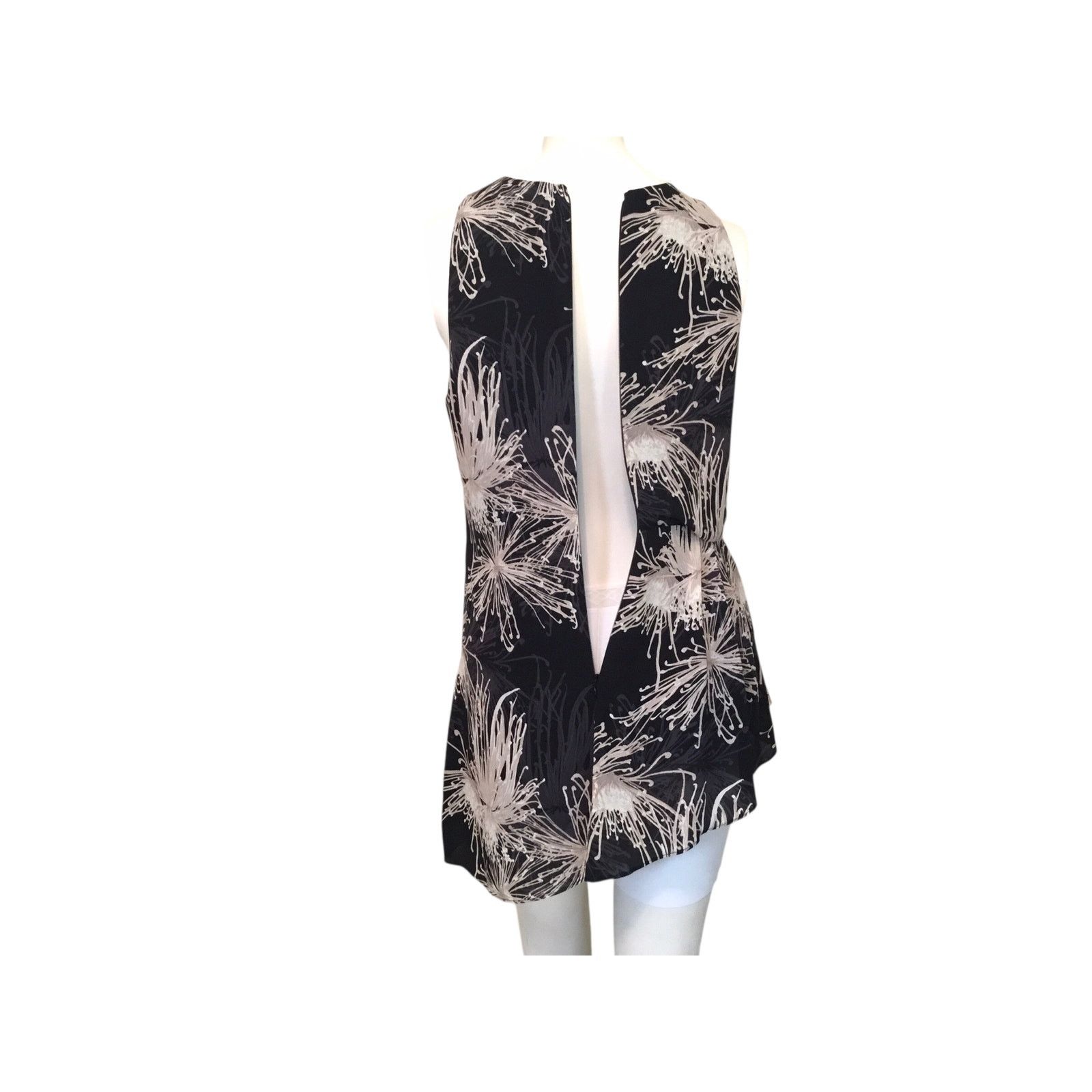 Halston Halston Asymmetrical Hemline Dress Black Tan Size 6 Size M / US 6-8 / IT 42-44 - 4 Thumbnail