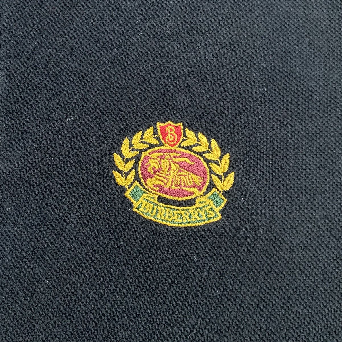 Burberry 🏴󠁧󠁢󠁥󠁮󠁧󠁿1990s Vintage Burberrys Embroidery Iconic Logo Polo Shirt Size US L / EU 52-54 / 3 - 7 Thumbnail