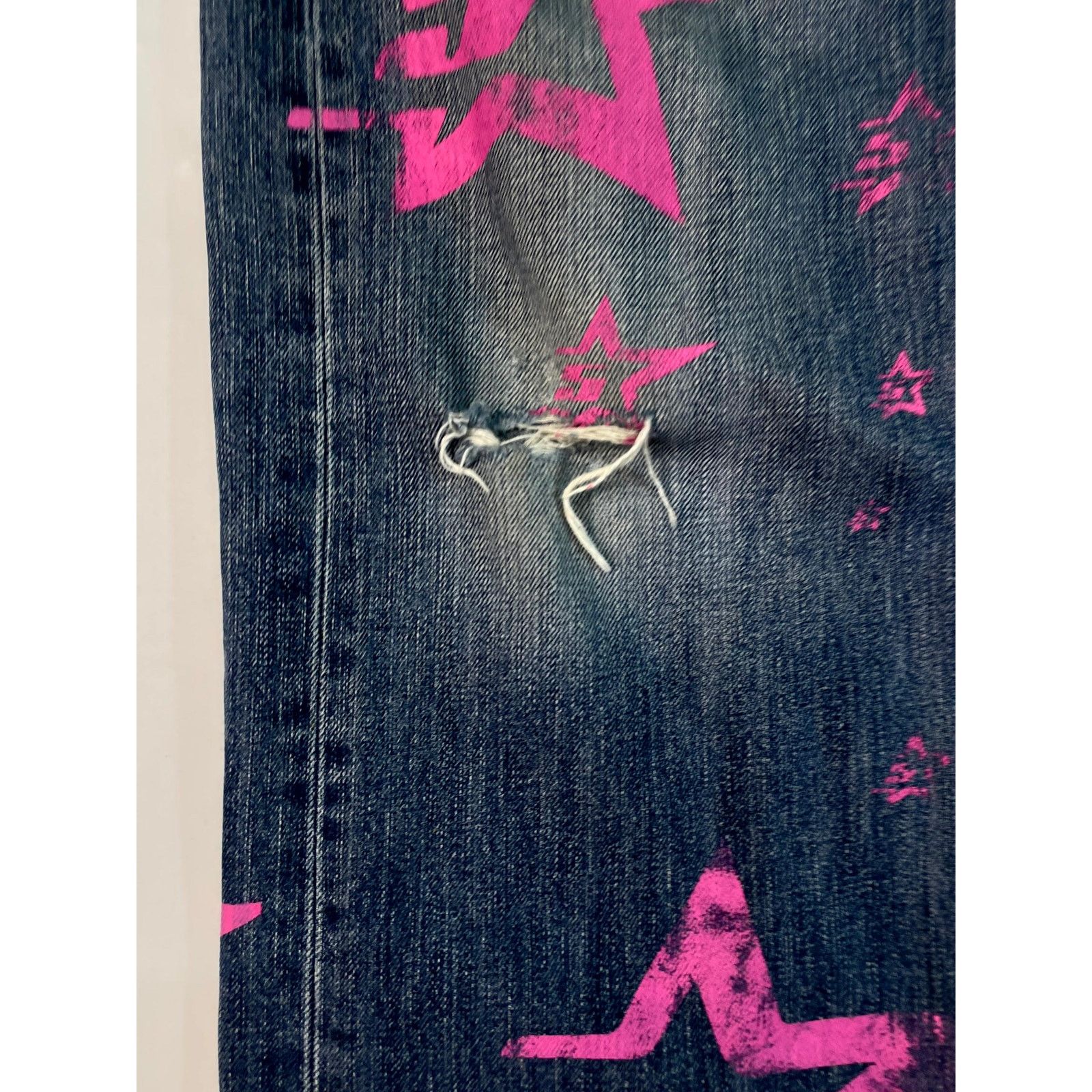 Spyder Sp5der Worldwide Light Wash & Pink Jeans Size US 36 / EU 52 - 5 Thumbnail