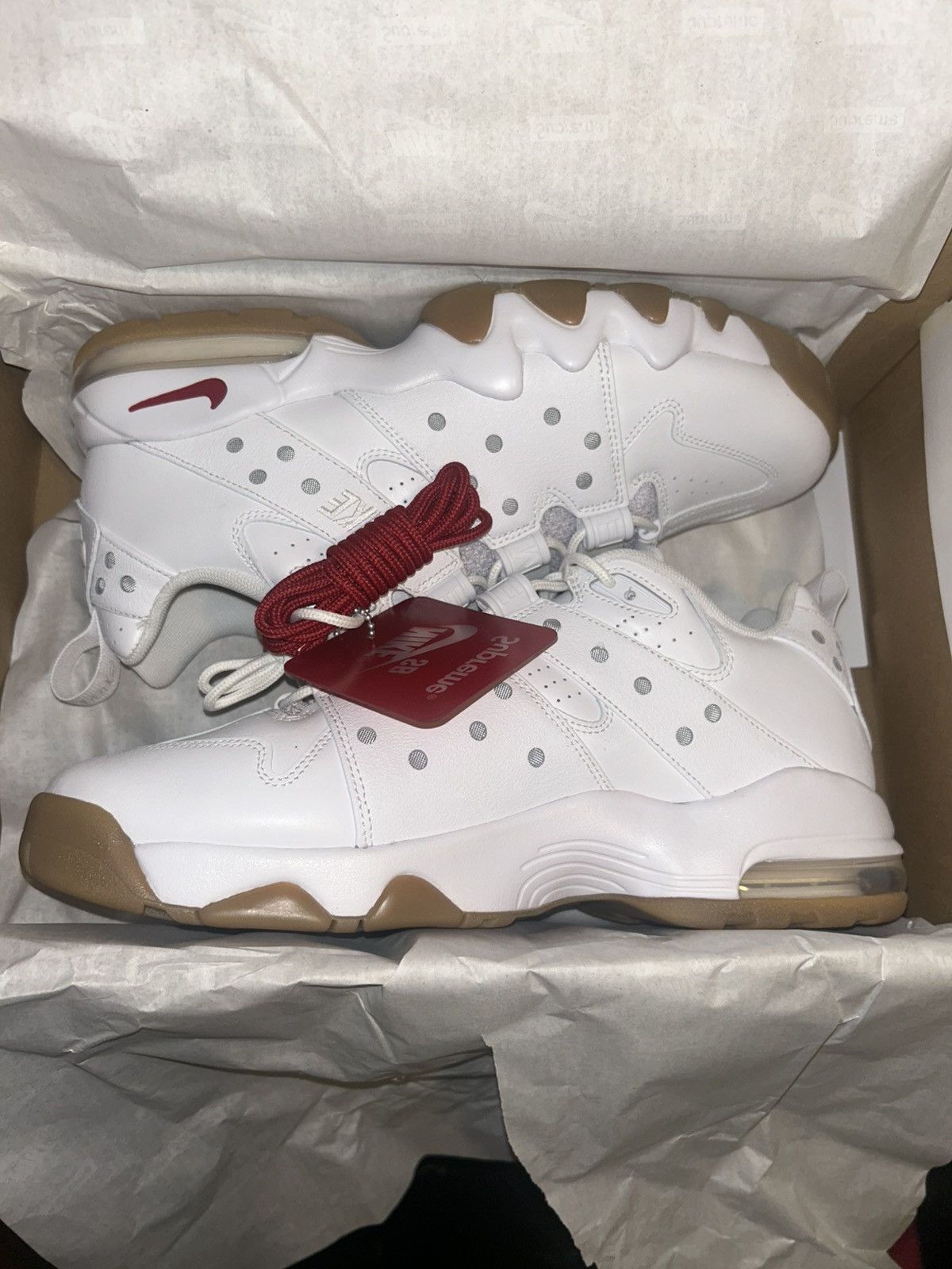 Nike × Supreme Nike SB Air Max 2 CB '94 Low Supreme White Gum Size US 11 / EU 44 - 1 Thumbnail