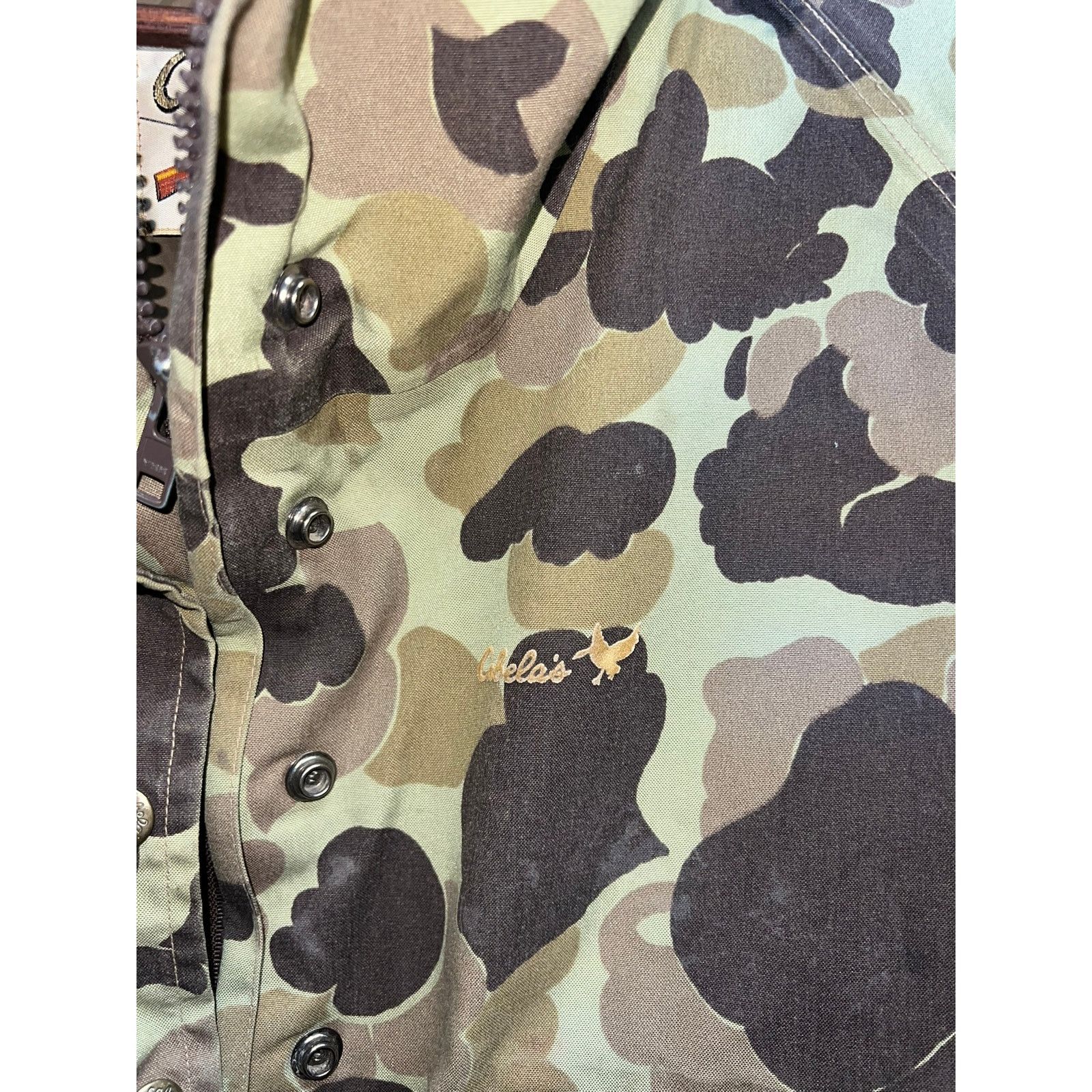 Vintage Vintage Cabelas Duck Camo Jacket Hooded Hunting Cabela's M Size US M / EU 48-50 / 2 - 3 Thumbnail