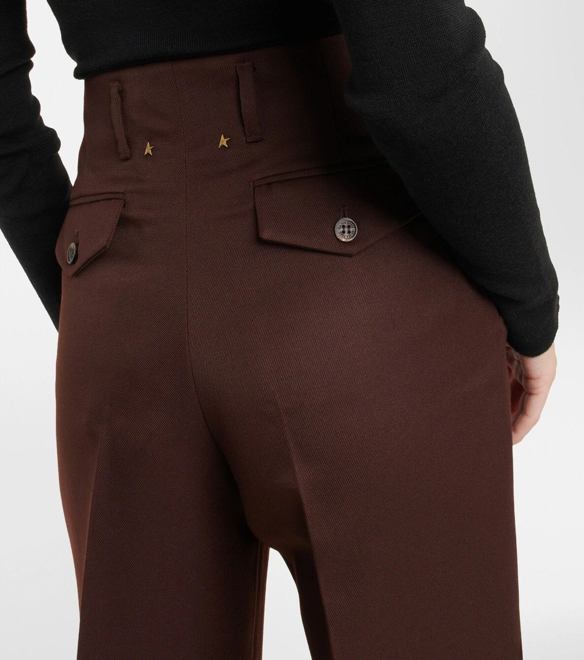 Golden Goose o1y0725 Casual Pant in Chocolate Brown Size 27" / US 4 / IT 40 - 3 Thumbnail