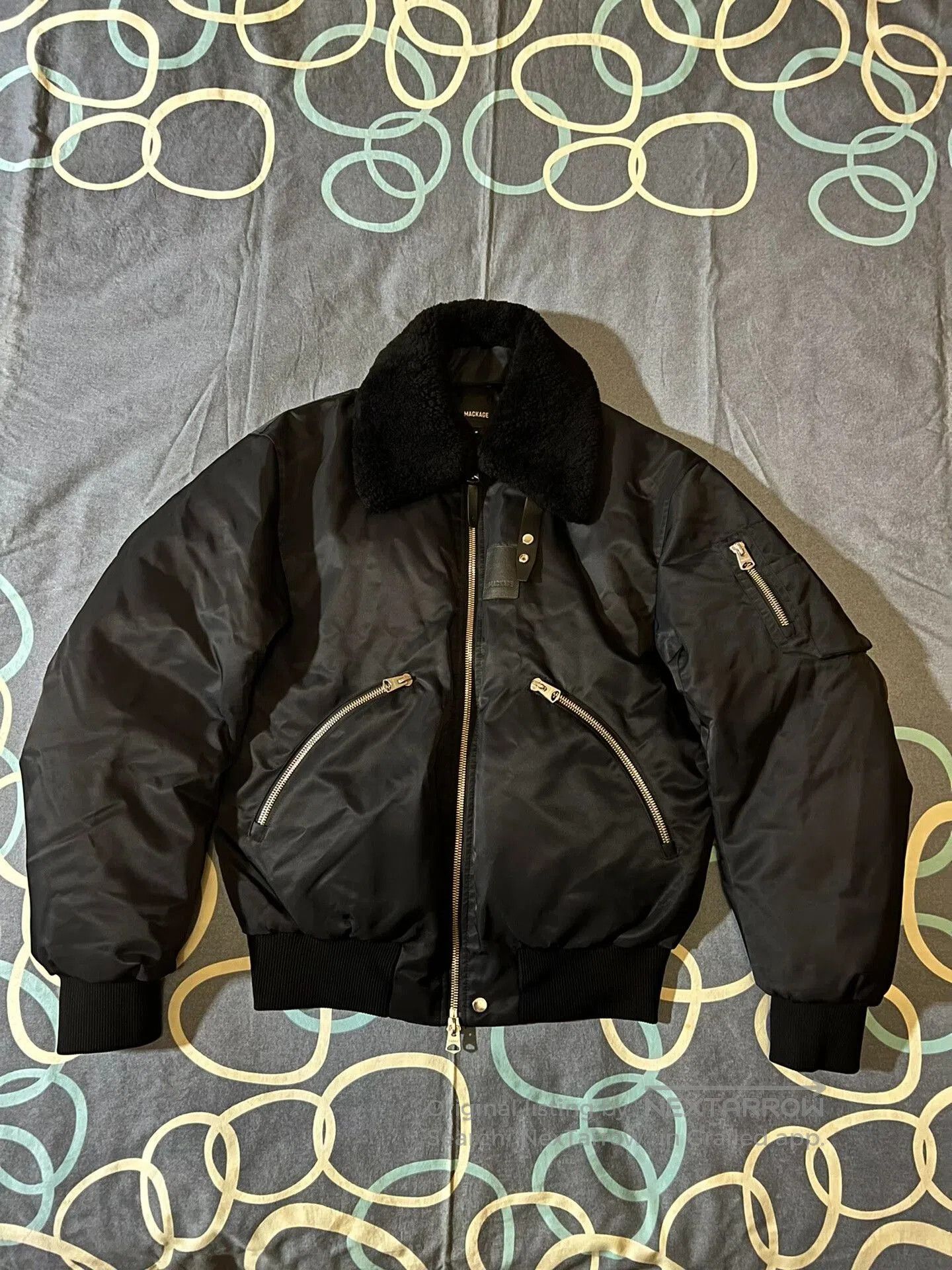 Mackage mackage francis bomber jacket with shearling collar. Size US M / EU 48-50 / 2 - 1 Thumbnail