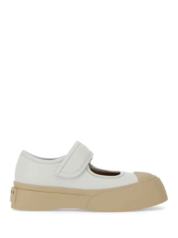 Marni o1w1db11225 Mary Jane Sneakers in White/Beige Size US 9 / IT 39 - 1 Thumbnail