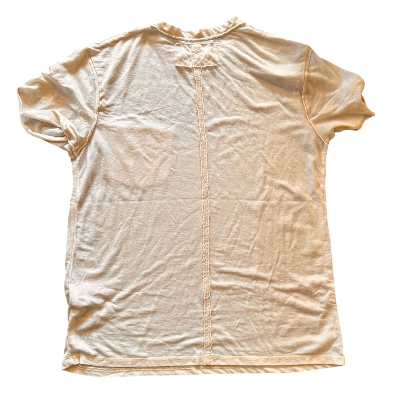 Free People We The Free Oversized Chest Pocket Tee – Cream – Size XS Size XS / US 0-2 / IT 36-38 - 2 Thumbnail