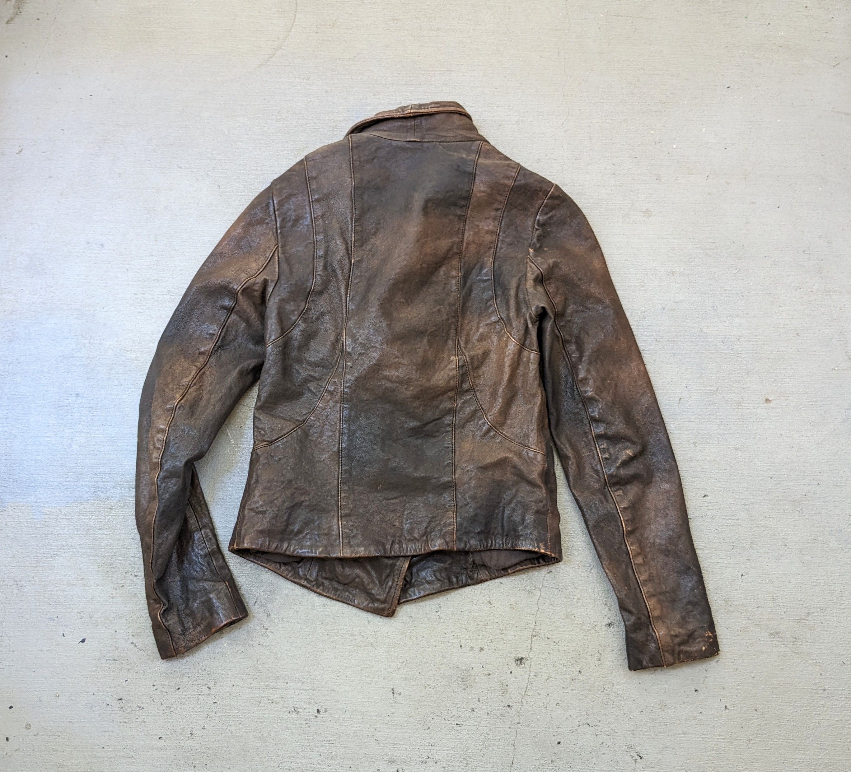 Allsaints Allsaints Leather Jacket Brown Women 6 Asymmetrical Size M / US 6-8 / IT 42-44 - 10 Thumbnail