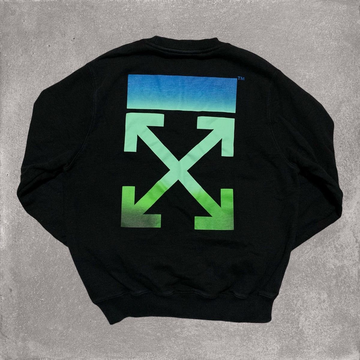 Off-White Off White Small Gradient Arrows Black Sweatshirt Virgil Size US S / EU 44-46 / 1 - 1 Thumbnail