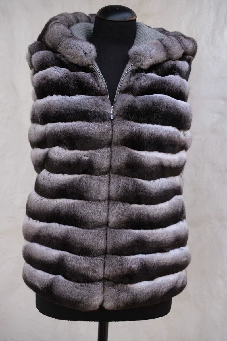 Loro Piana LORO PIANA size46 Lady's double-sided dragon cat fur Size XL / US 12-14 / IT 48-50 - 1 Thumbnail
