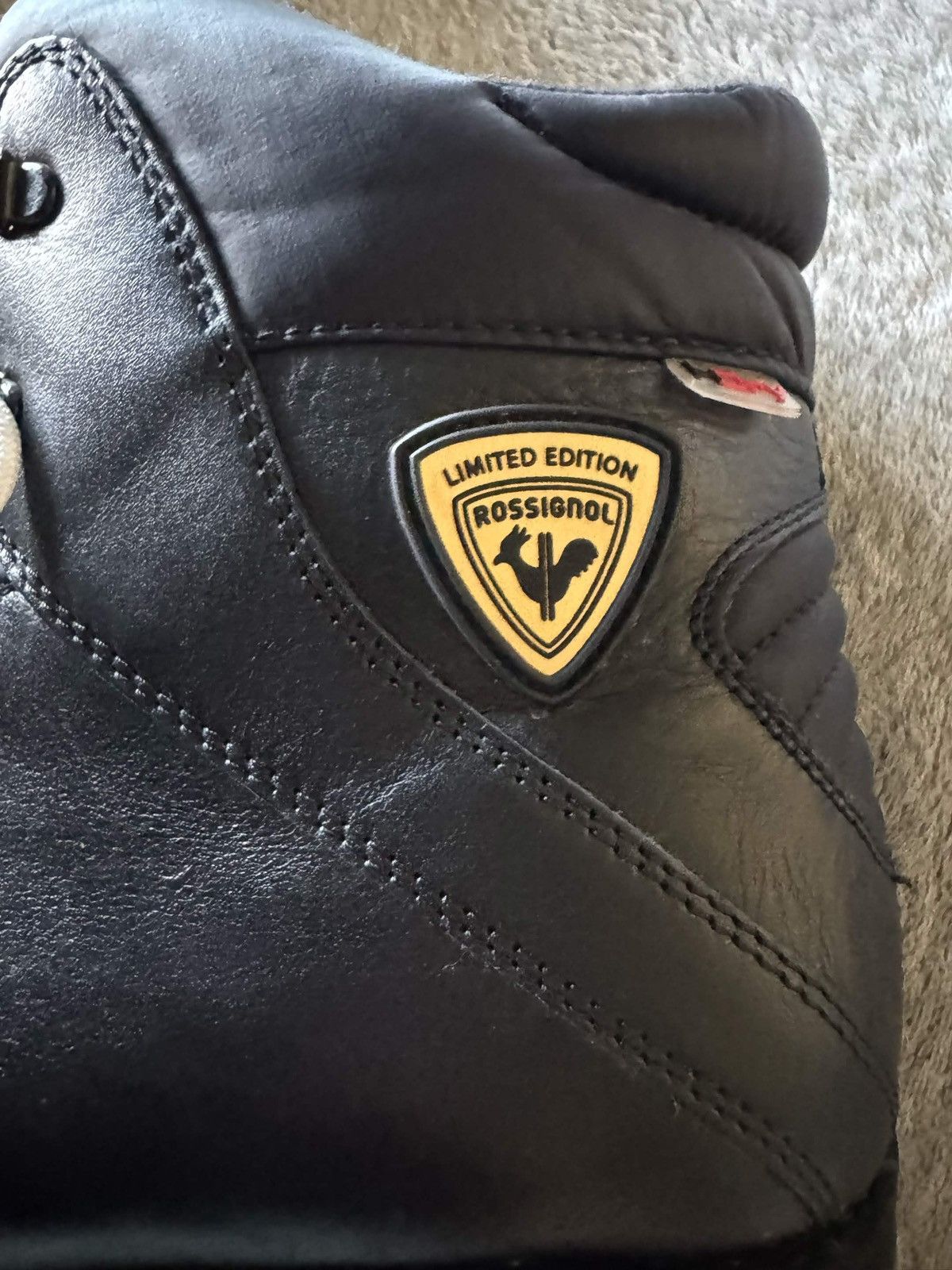 Rossignol Rossignol 1907 Chamonix Black Leather Alpine Hiking Boots Size US 10.5 / EU 43-44 - 7 Thumbnail
