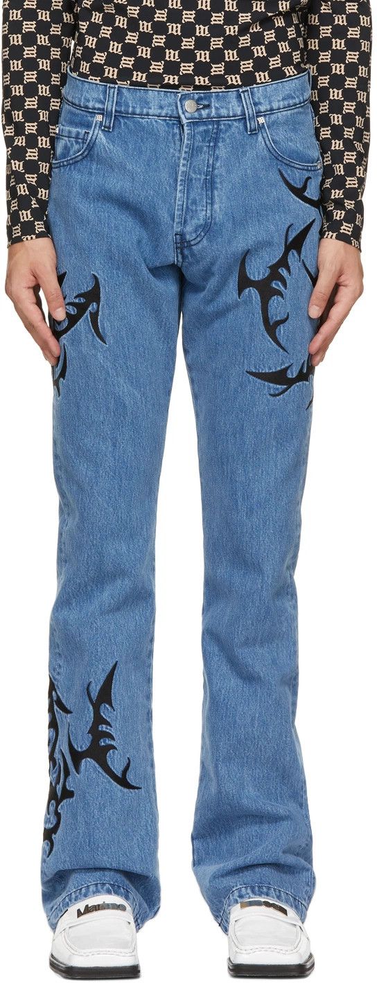 Misbhv Misbhv hardcore emroidered flared jeans Size US 32 / EU 48 - 2 Thumbnail